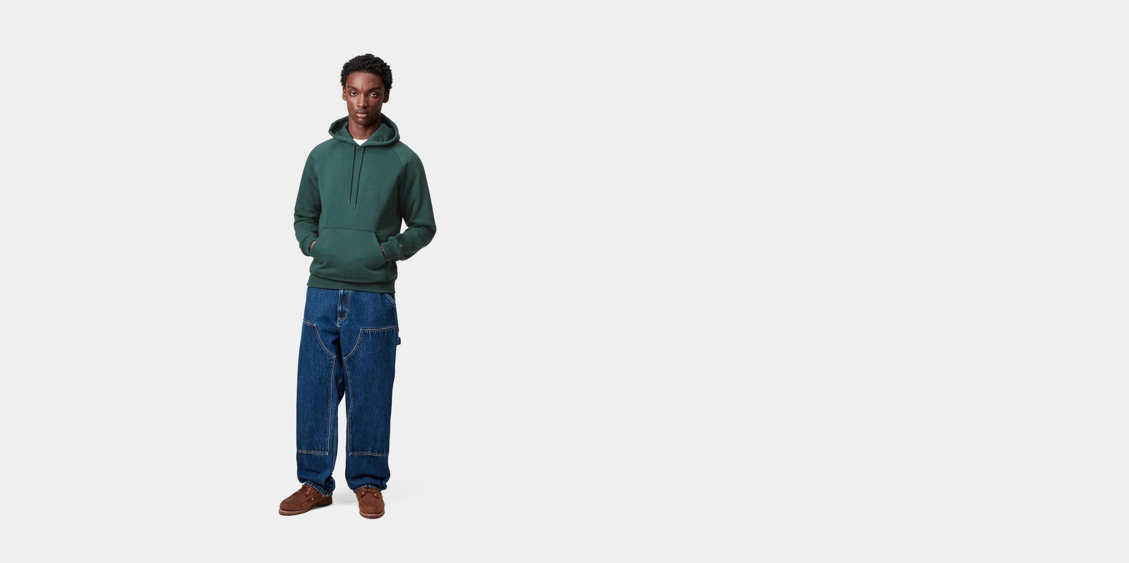【carhartt】Hooded Chase フードチェイスフーディ/FrostedGreen フーデッドチェイススウェットシャツ