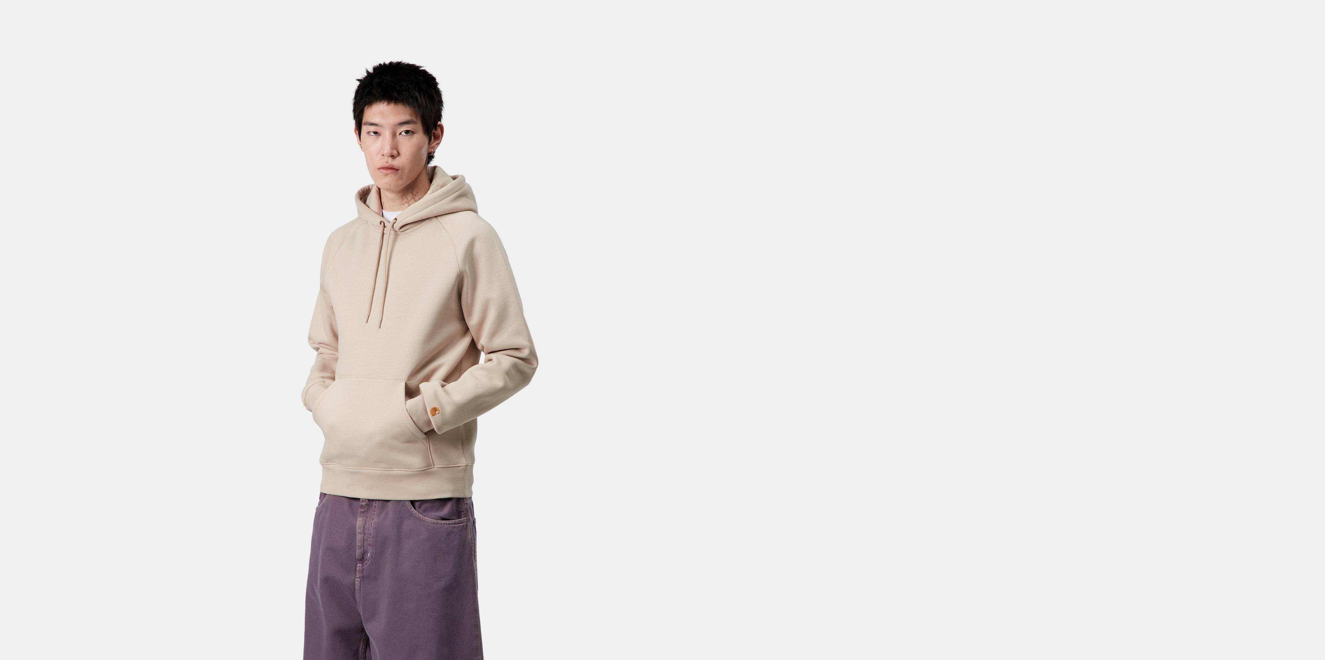 Carhartt WIP Hooded Chase Sweatshirt Fleur De Sel / Gold | beige | S | Men
