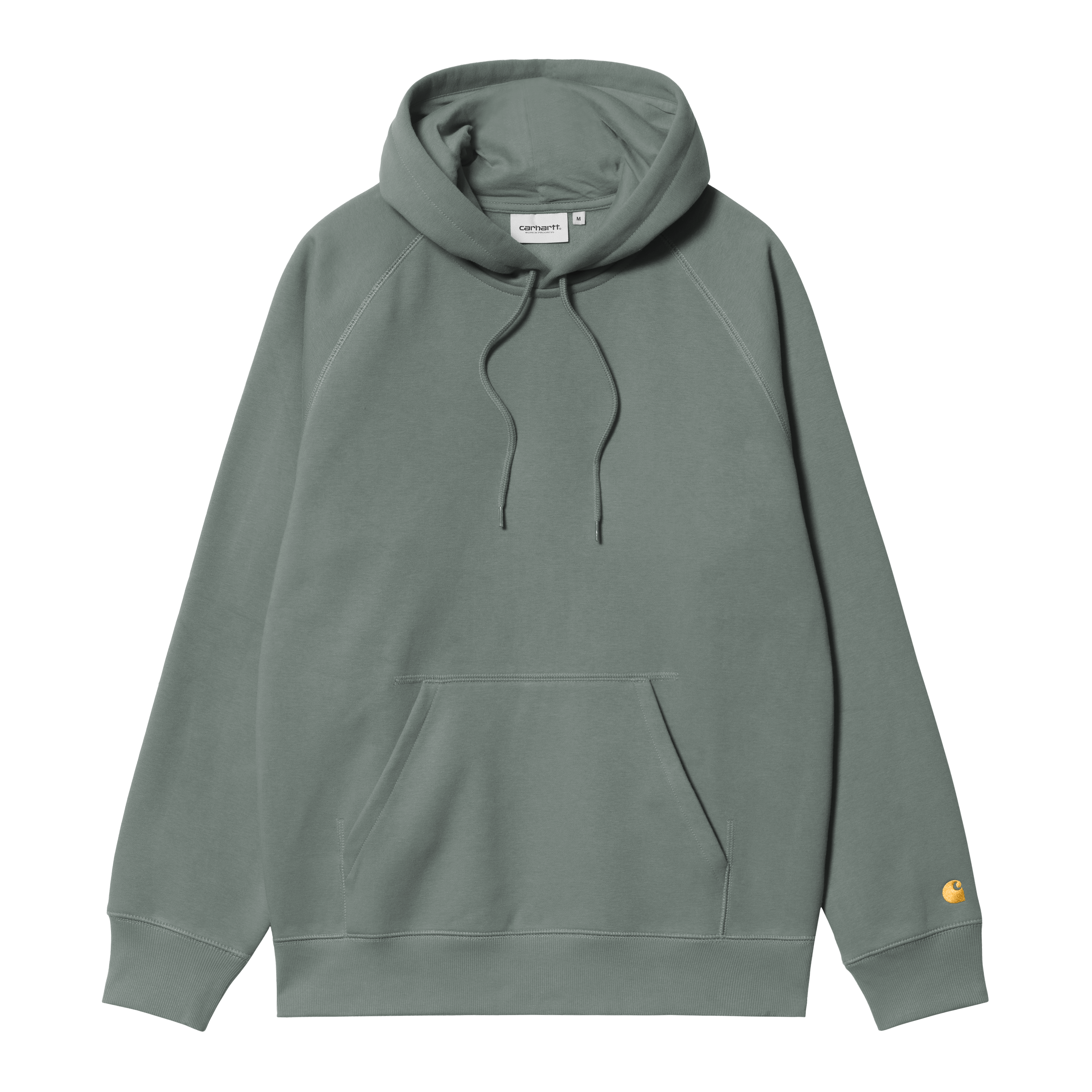 Carhartt WIP Hooded Chase Sweatshirt, Velvet Green / Gold