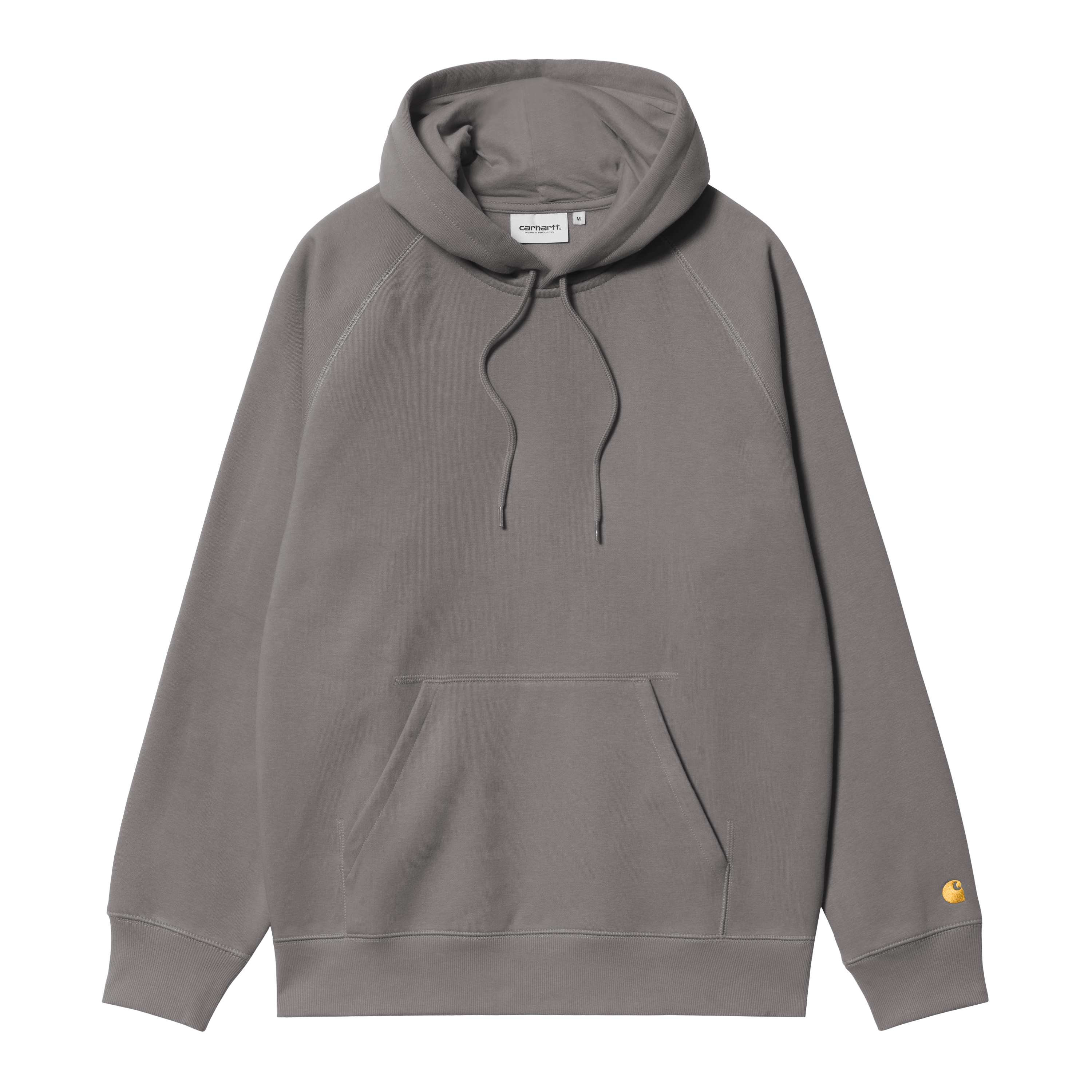 Carhartt WIP Hooded Chase Sweatshirt, Porphyry / Gold | Official