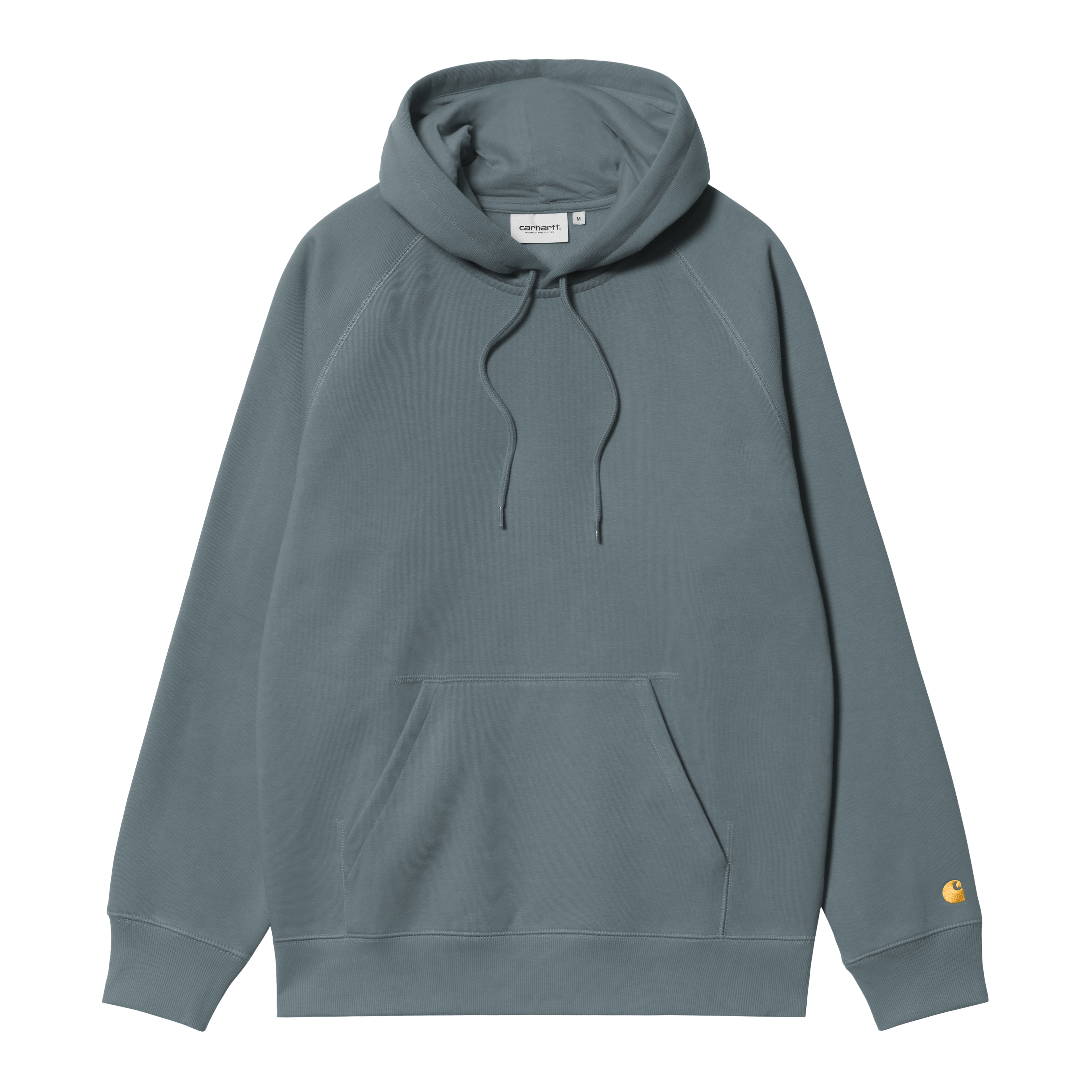 Carhartt WIP Hooded Chase Sweatshirt, Cozy Blue / Gold | Official