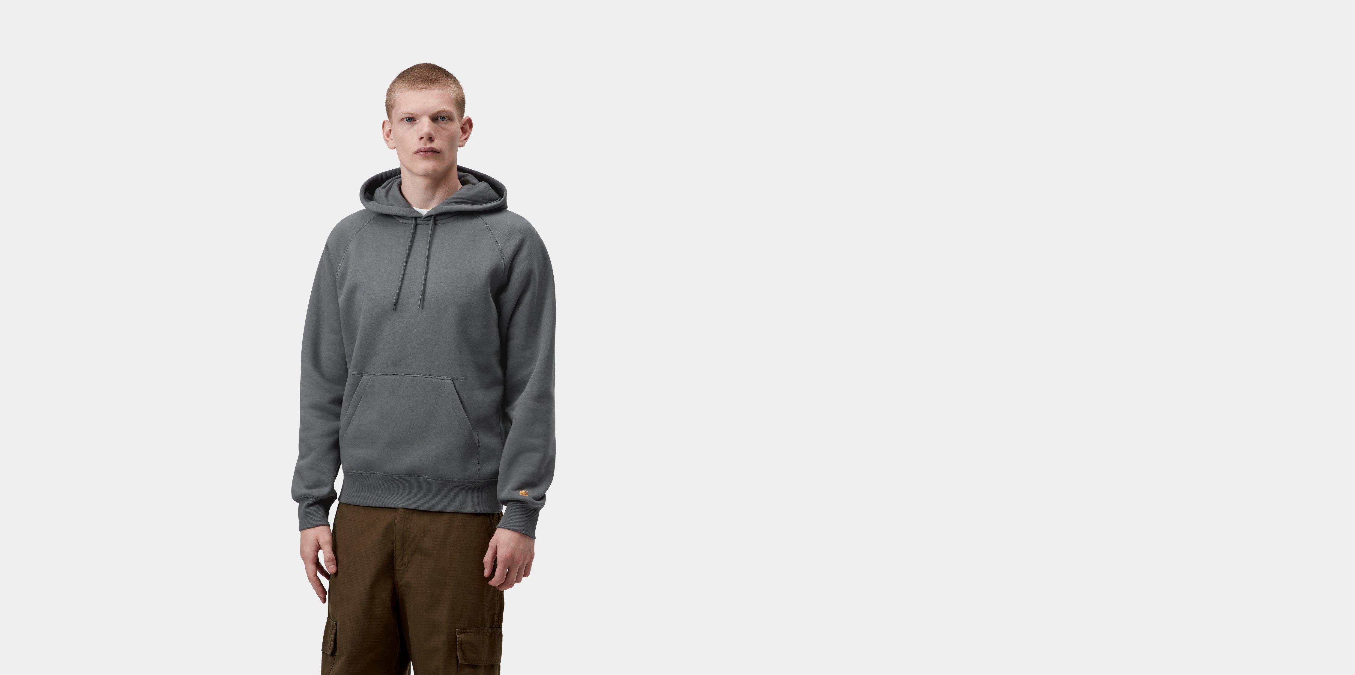 Carhartt WIP Hooded Chase Sweatshirt Styx / Gold | black | M | Men