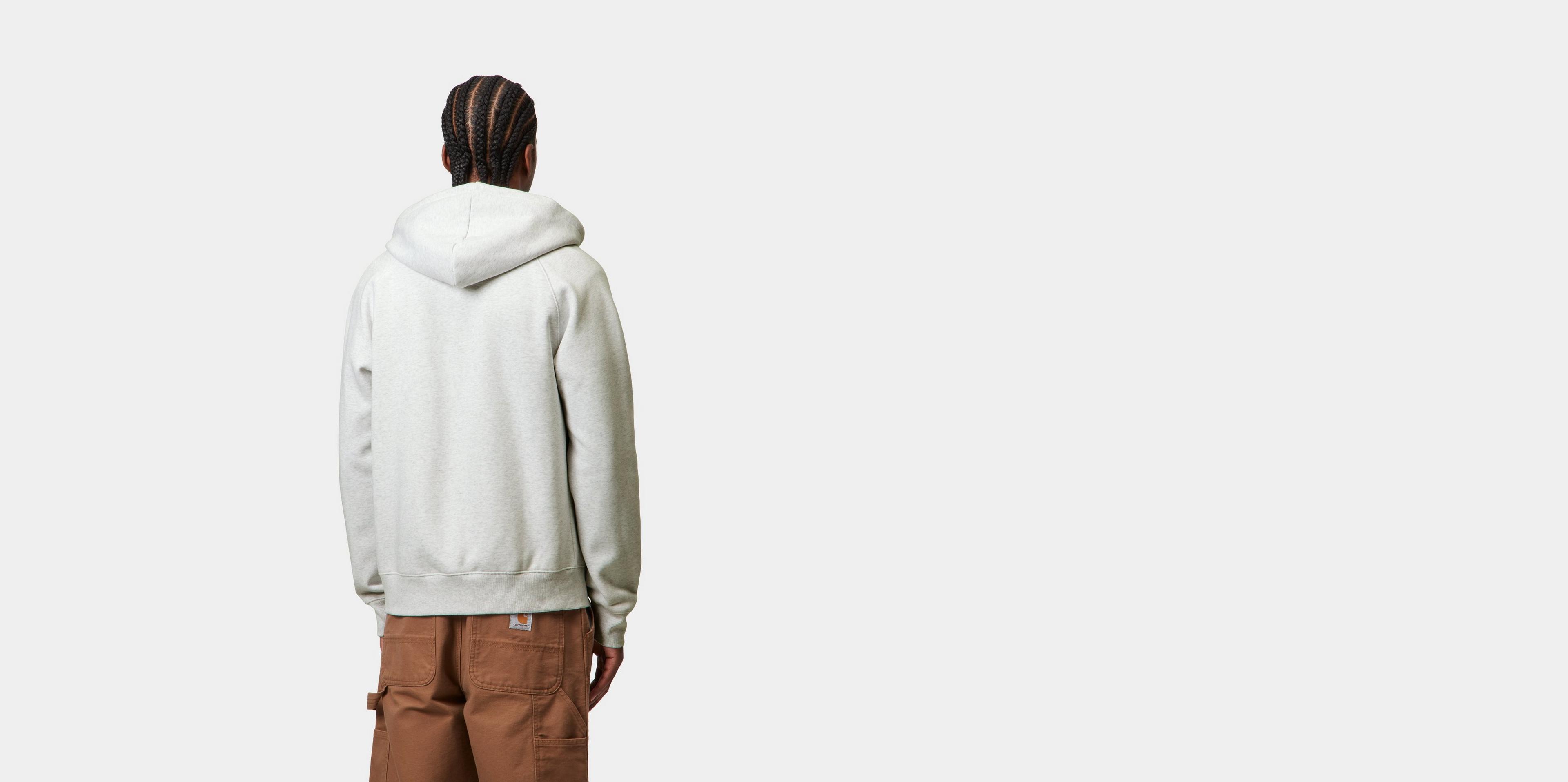 ★CARHARTT WIP HOODED CHASE JACKET 関税込★ Carhartt WIP Hooded Chase Jacket, Grey Heather / Gold