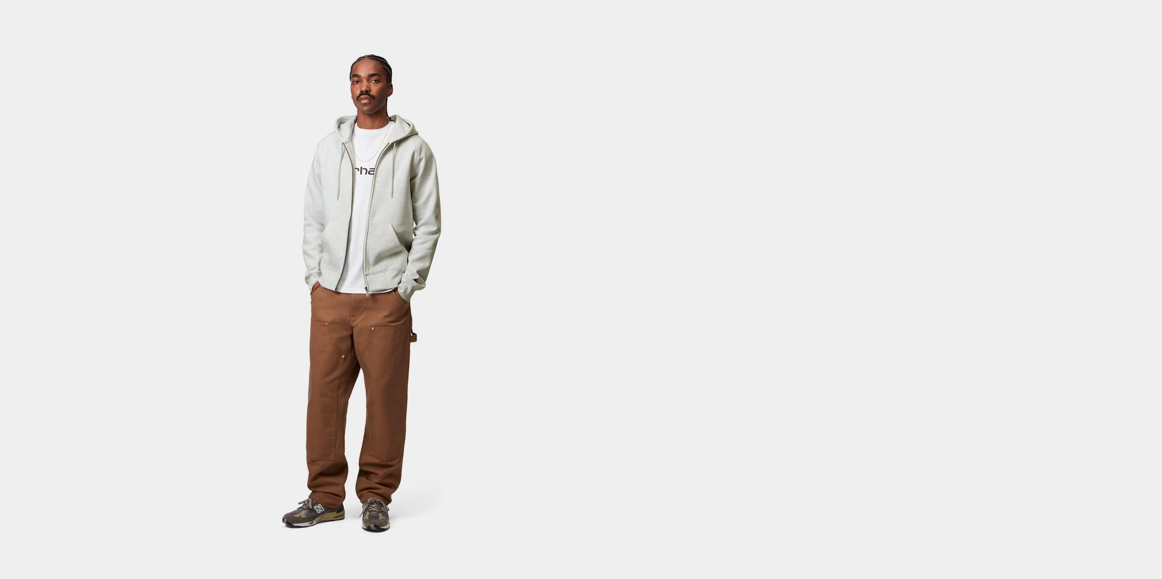 Carhartt WIP Hooded Chase Jacket, Ash Heather / Gold