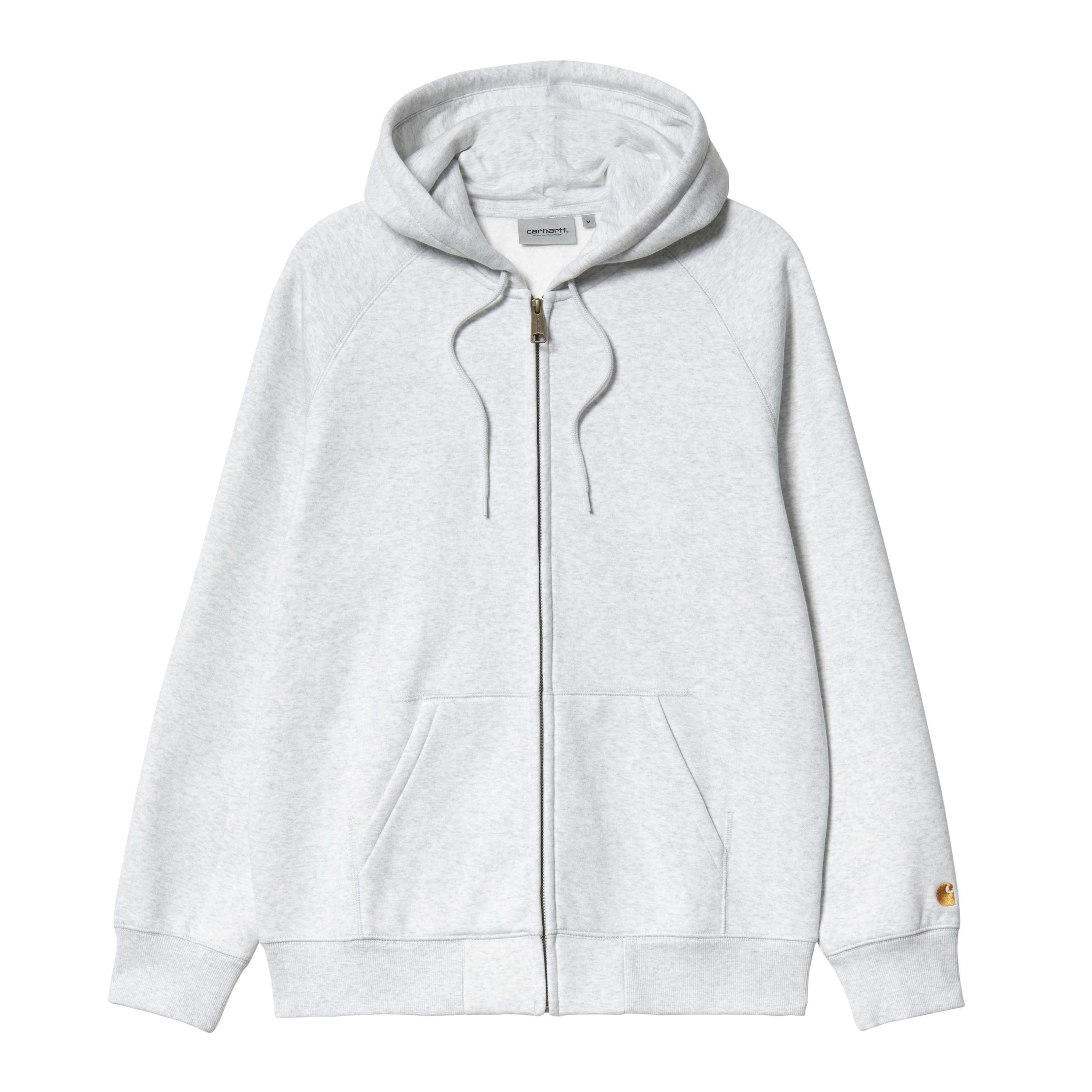 Carhartt WIP Hooded Chase Jacket, Ash Heather / Gold