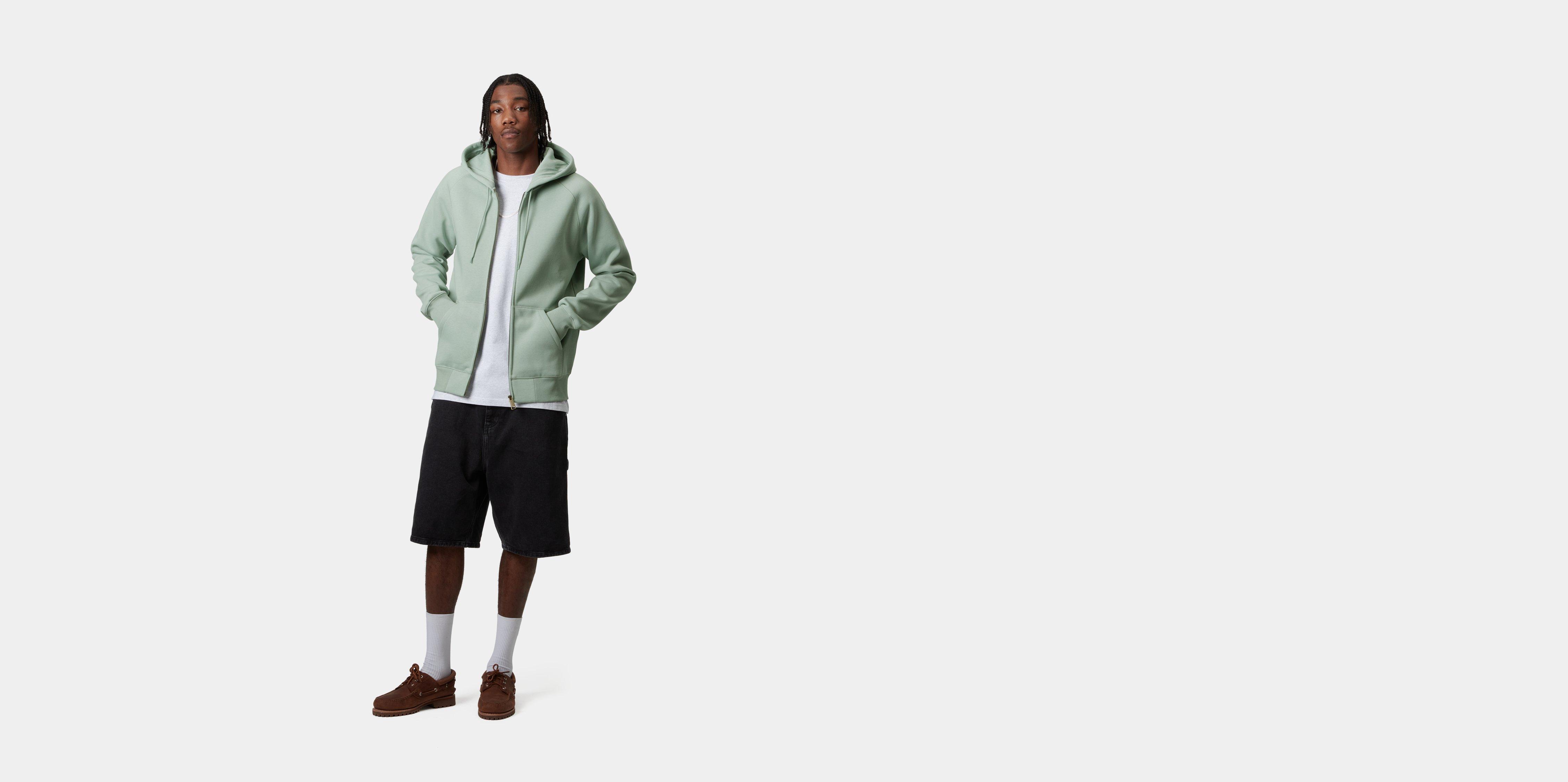 Carhartt WIP Hooded Chase Jacket, Frosted Green / Gold