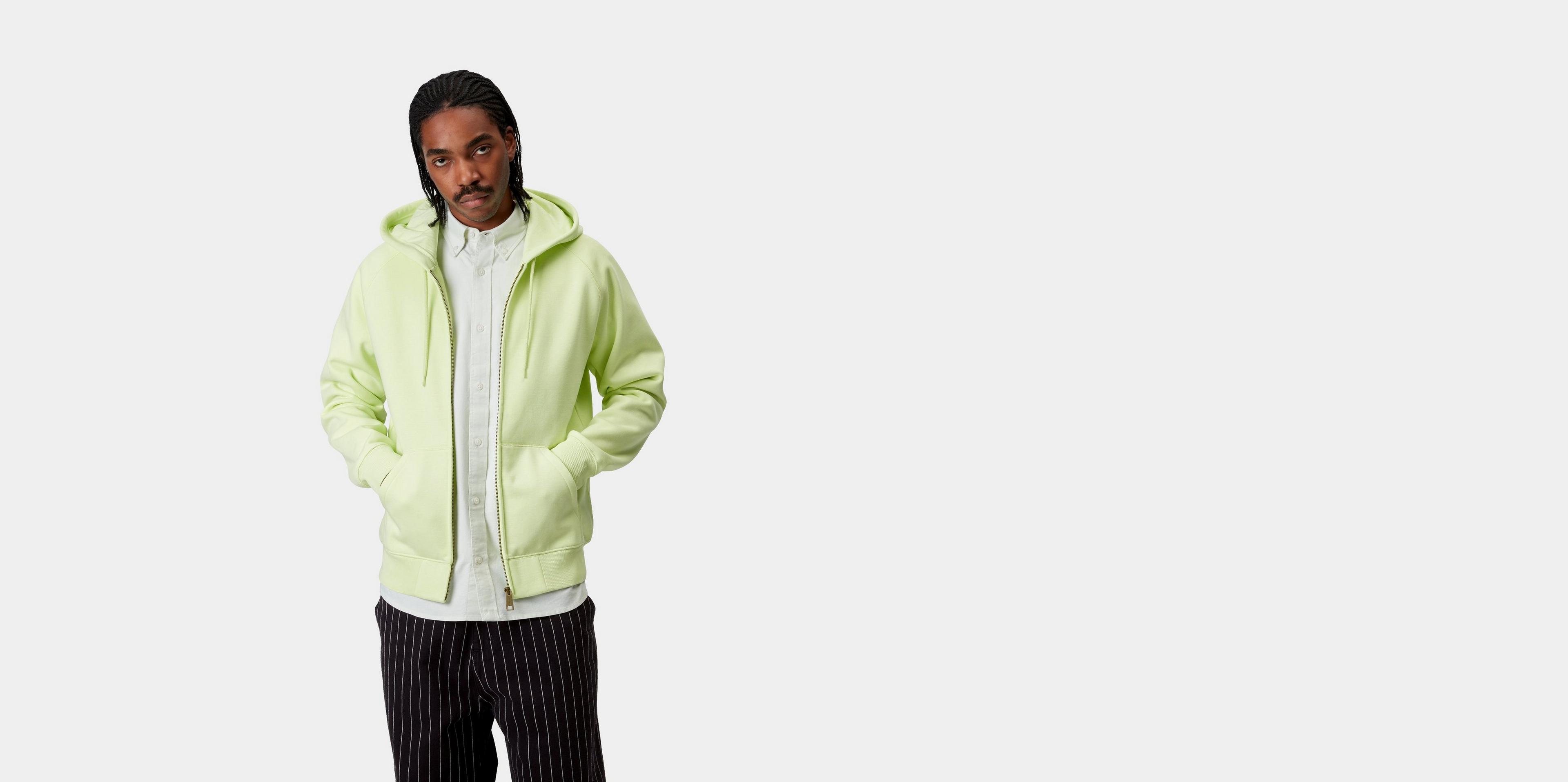 【人気！】Carhartt Work In Progress グリーン Chase フーディ Carhartt WIP Chase Sweatshirt - green (silver pine/gold)
