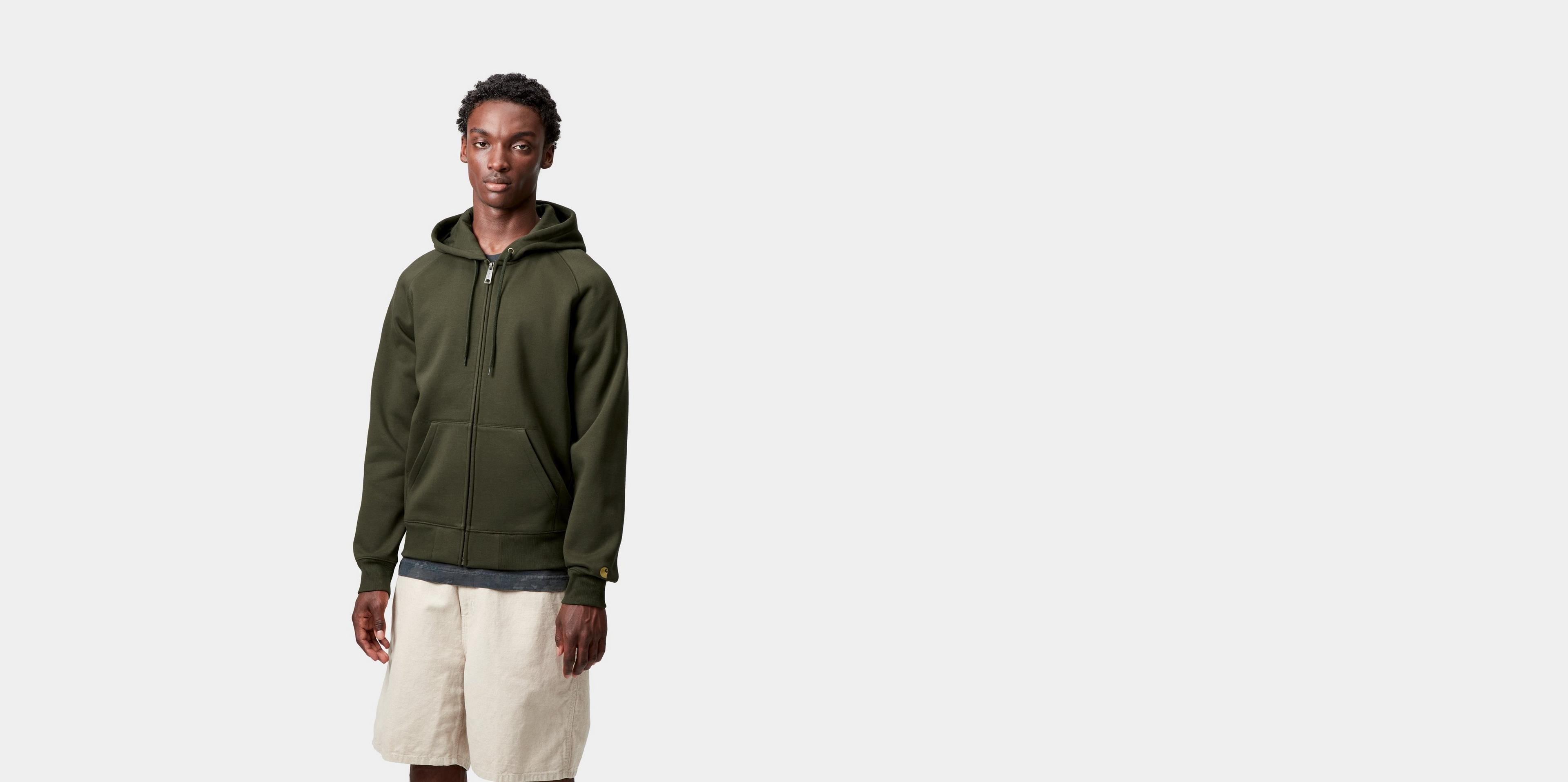 Carhartt WIP Hooded Chase Jacket, Olive / Gold | Official Online Store
