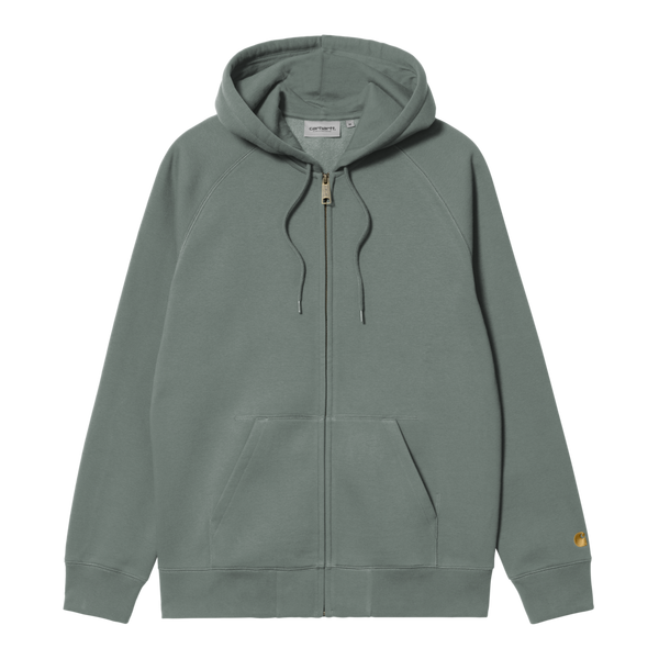Hooded Chase Jacket Velvet Green / Gold