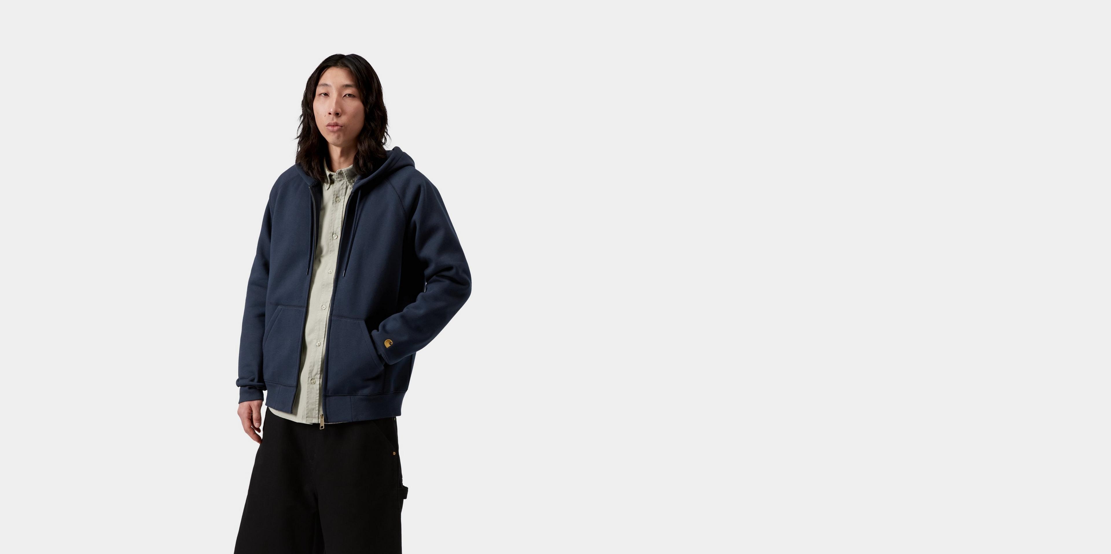 Carhartt WIP Hooded Chase Jacket, Jupiter / Gold | Official Online