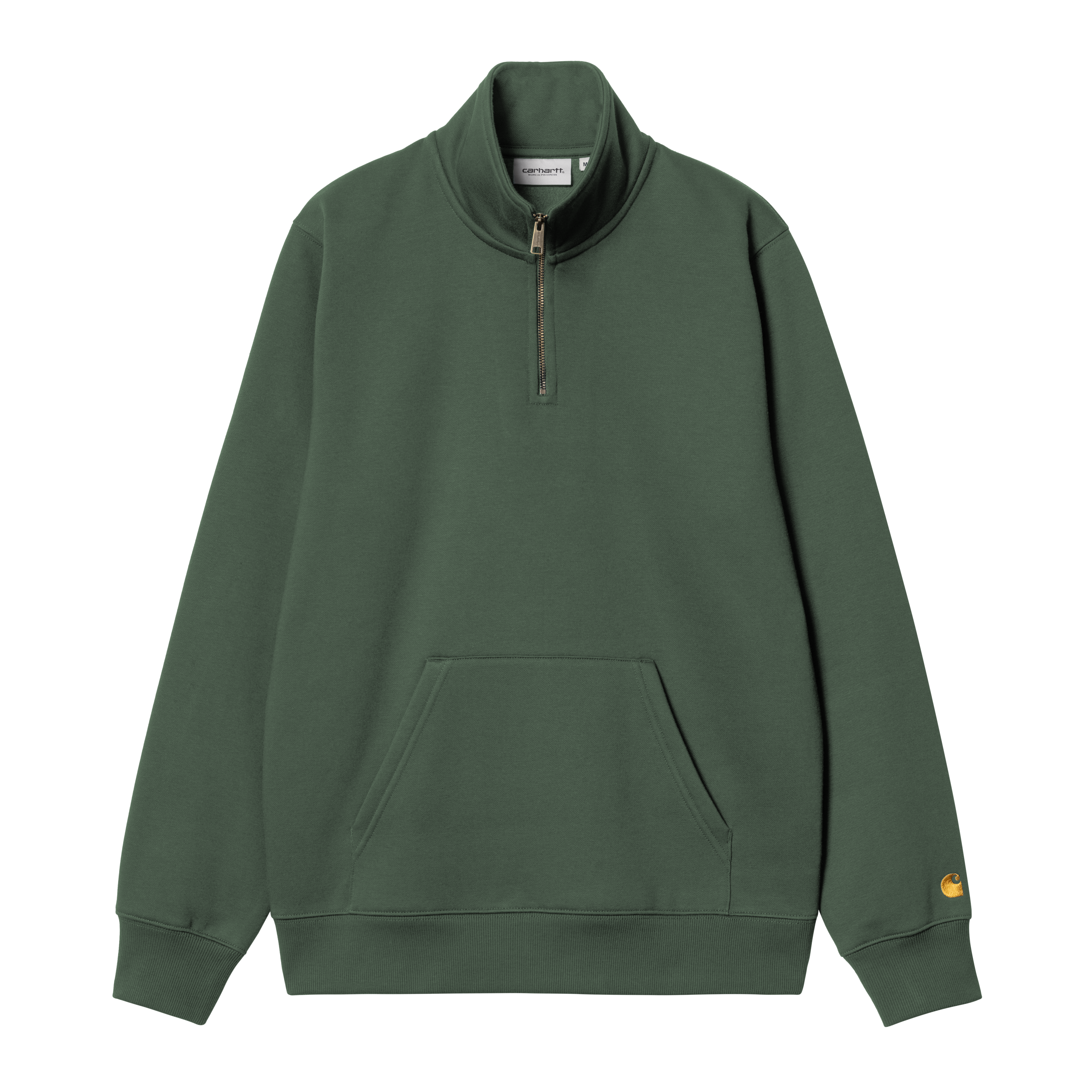 Carhartt WIP Chase Neck Zip Sweatshirt in Grün