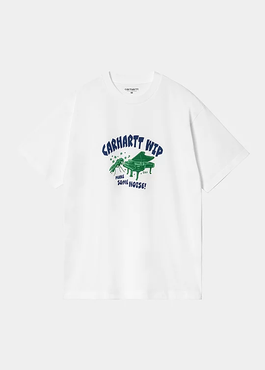 Carhartt WIP Short Sleeve Noisy T-Shirt en Blanco