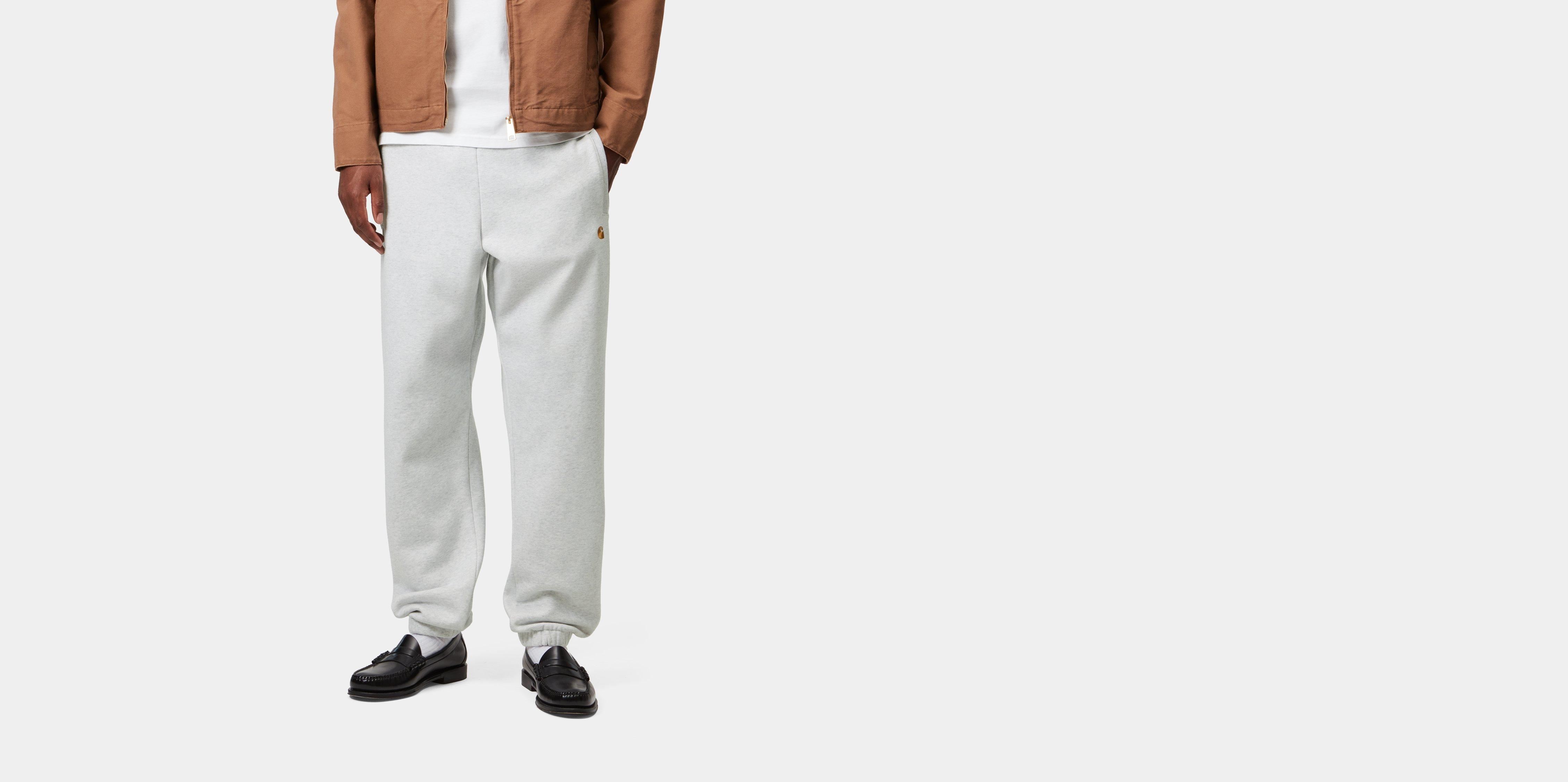 Carhartt WIP Chase Sweat Pant Ash Heather / Gold | grey | M | Men