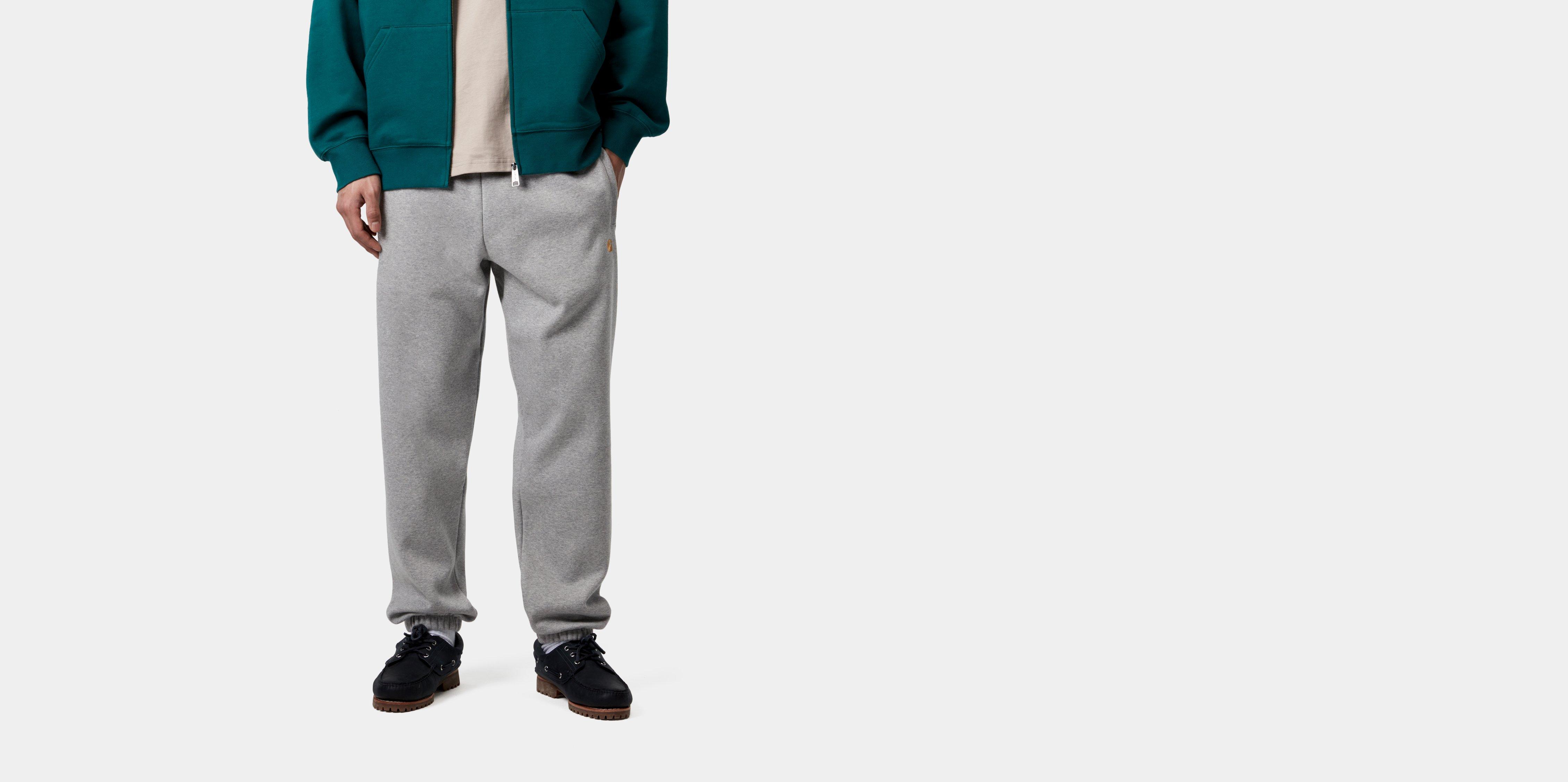 Carhartt WIP Chase Sweat Pant Grey Heather / Gold | XXL | Men