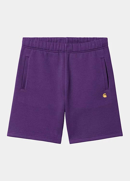 Carhartt WIP Chase Sweat Short in Purple