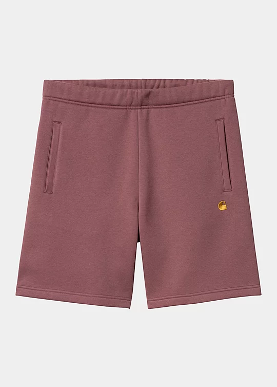 Carhartt WIP Chase Sweat Short in Pink