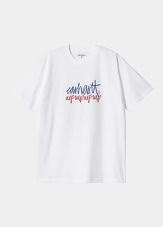 Carhartt WIP Short Sleeve Stereo T-Shirt in White