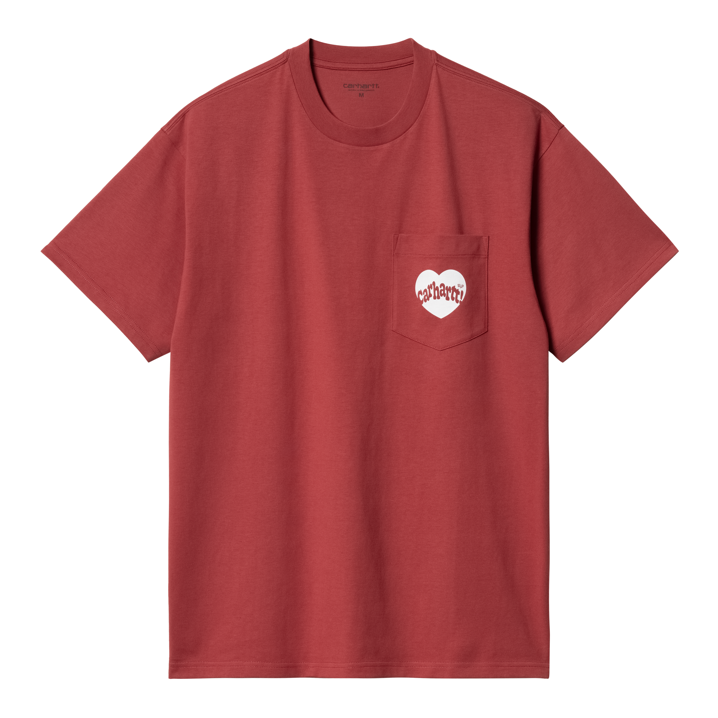 Carhartt WIP Short Sleeve Amour Pocket T-Shirt in Rosso