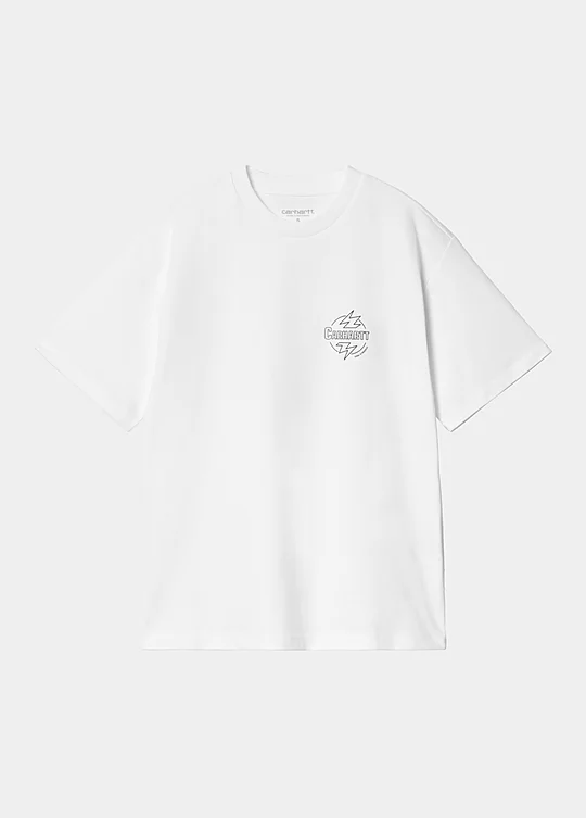 Carhartt WIP Women’s Short Sleeve Ablaze T-Shirt Blanc