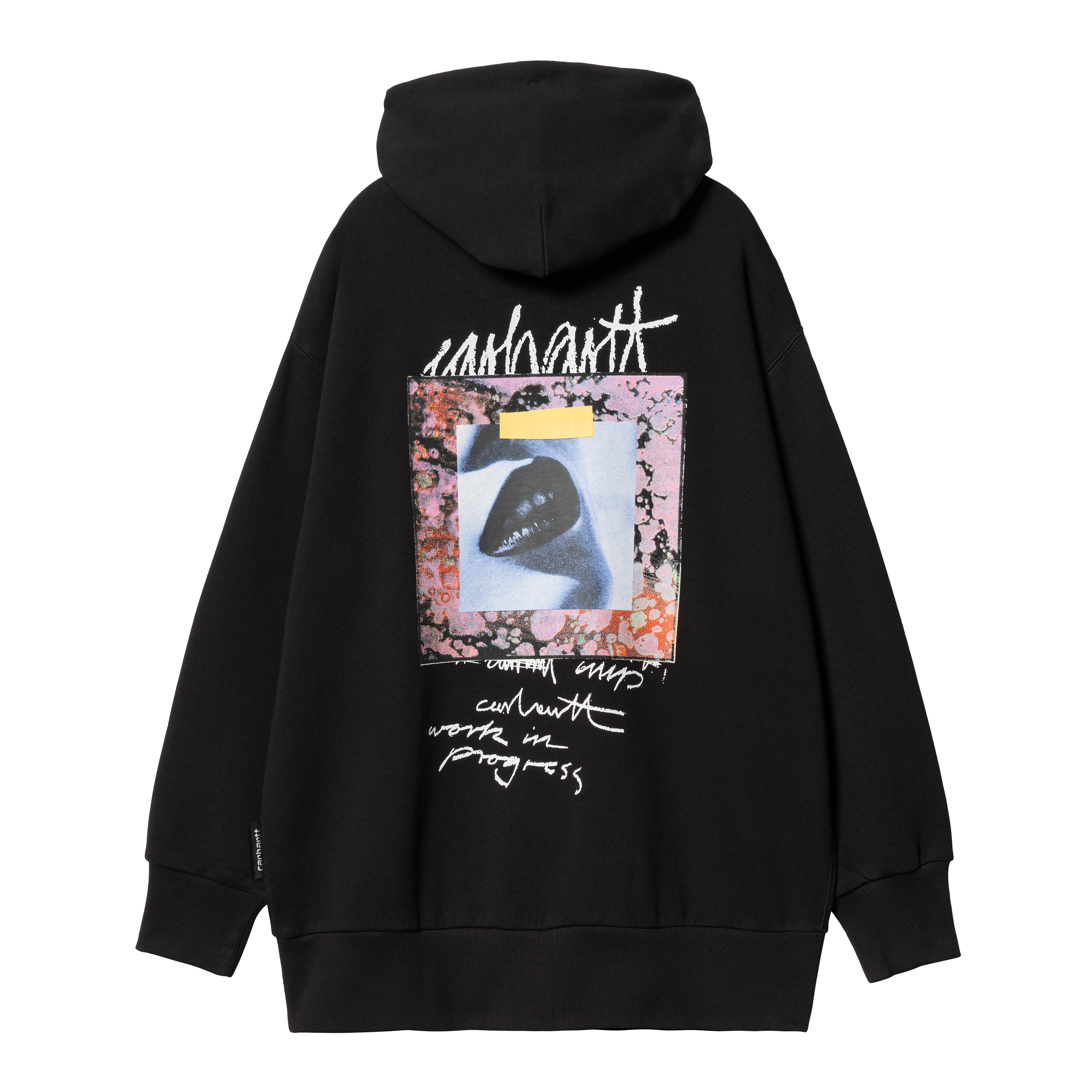 パーカー・フーディ Carhartt Black cotton blend Hooded Rotation Sweat Carhartt WIP W' Hooded Lips Sweat, Black | Official Online Store