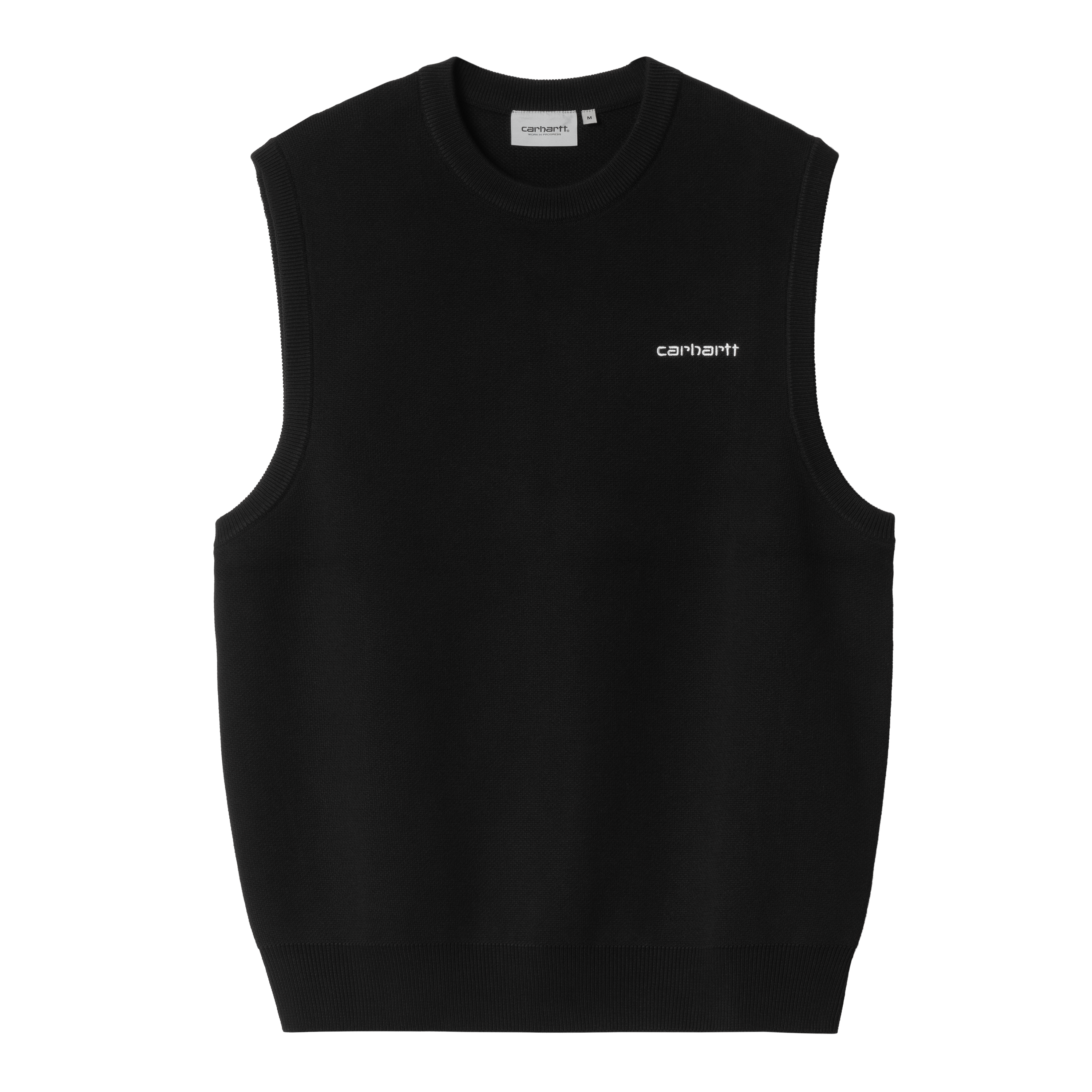 Carhartt WIP Script Vest Sweater in Schwarz