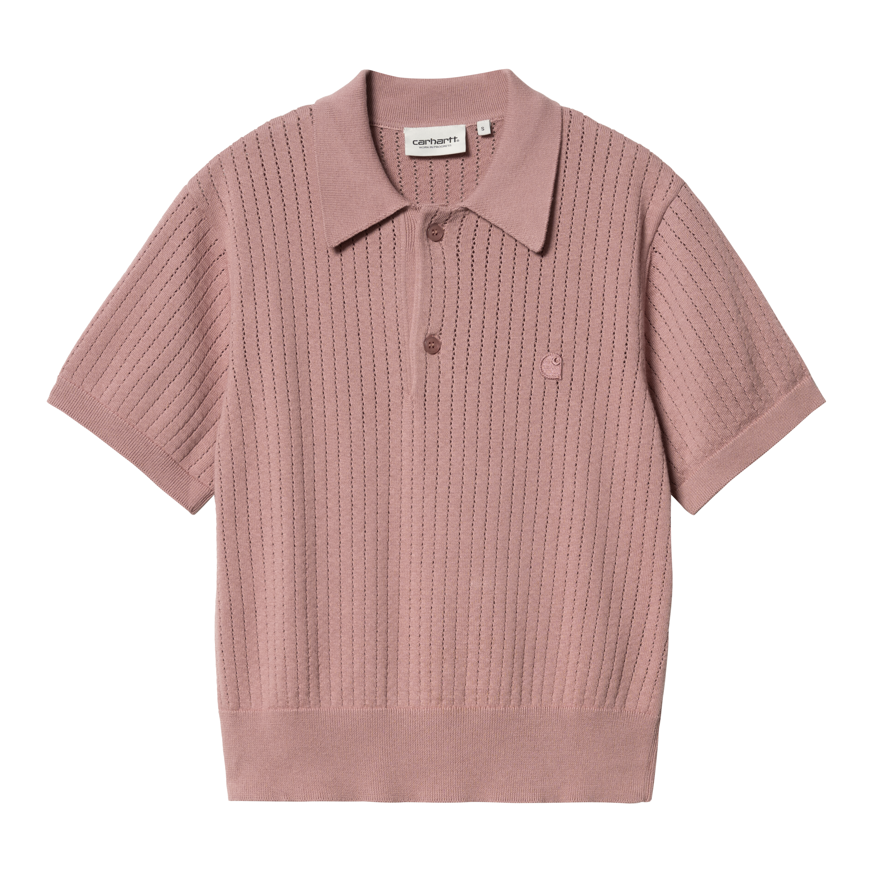 Carhartt WIP Women’s Short Sleeve Norlina Polo em Rosa