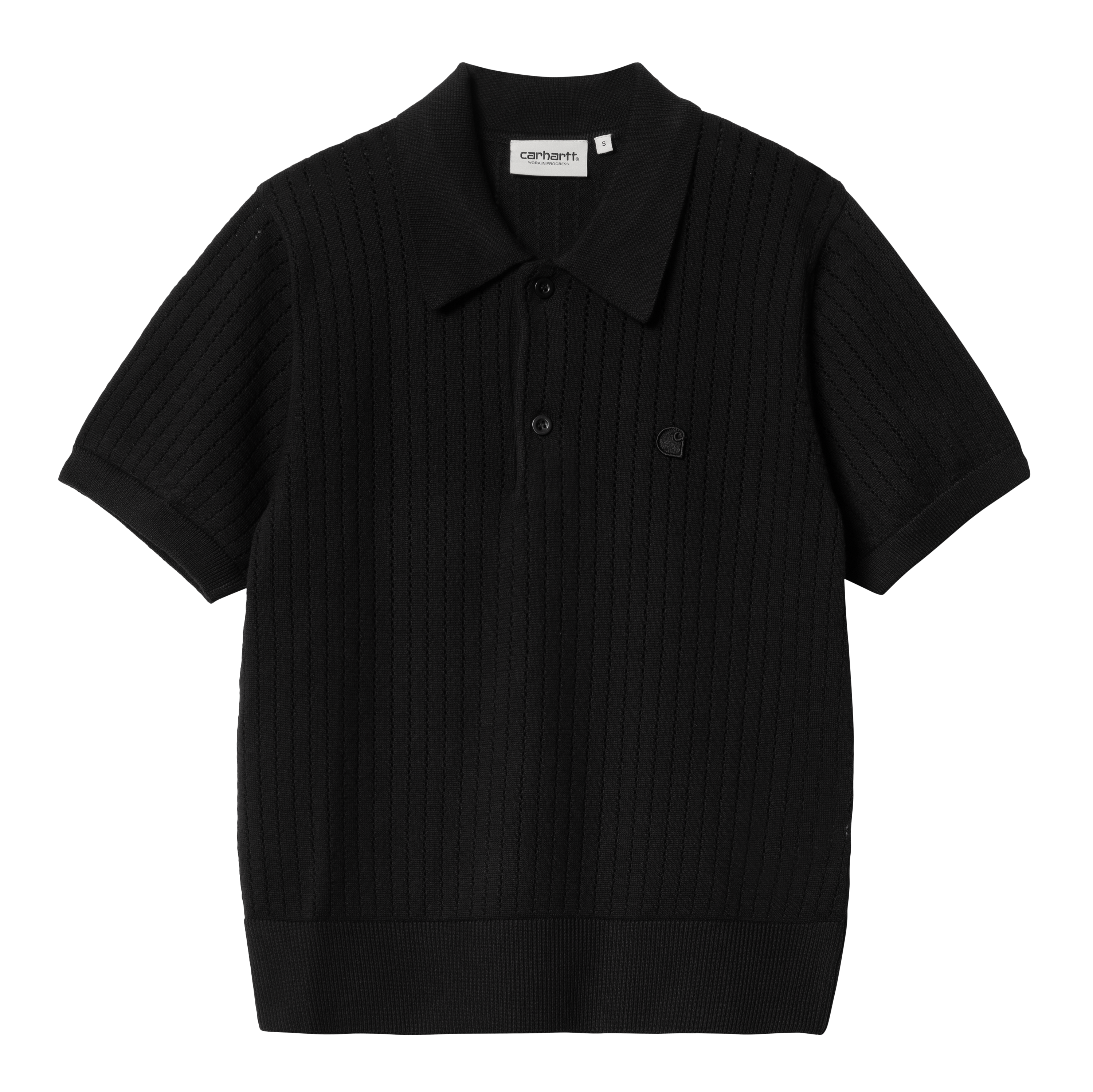 Carhartt WIP Women’s Short Sleeve Norlina Polo in Black