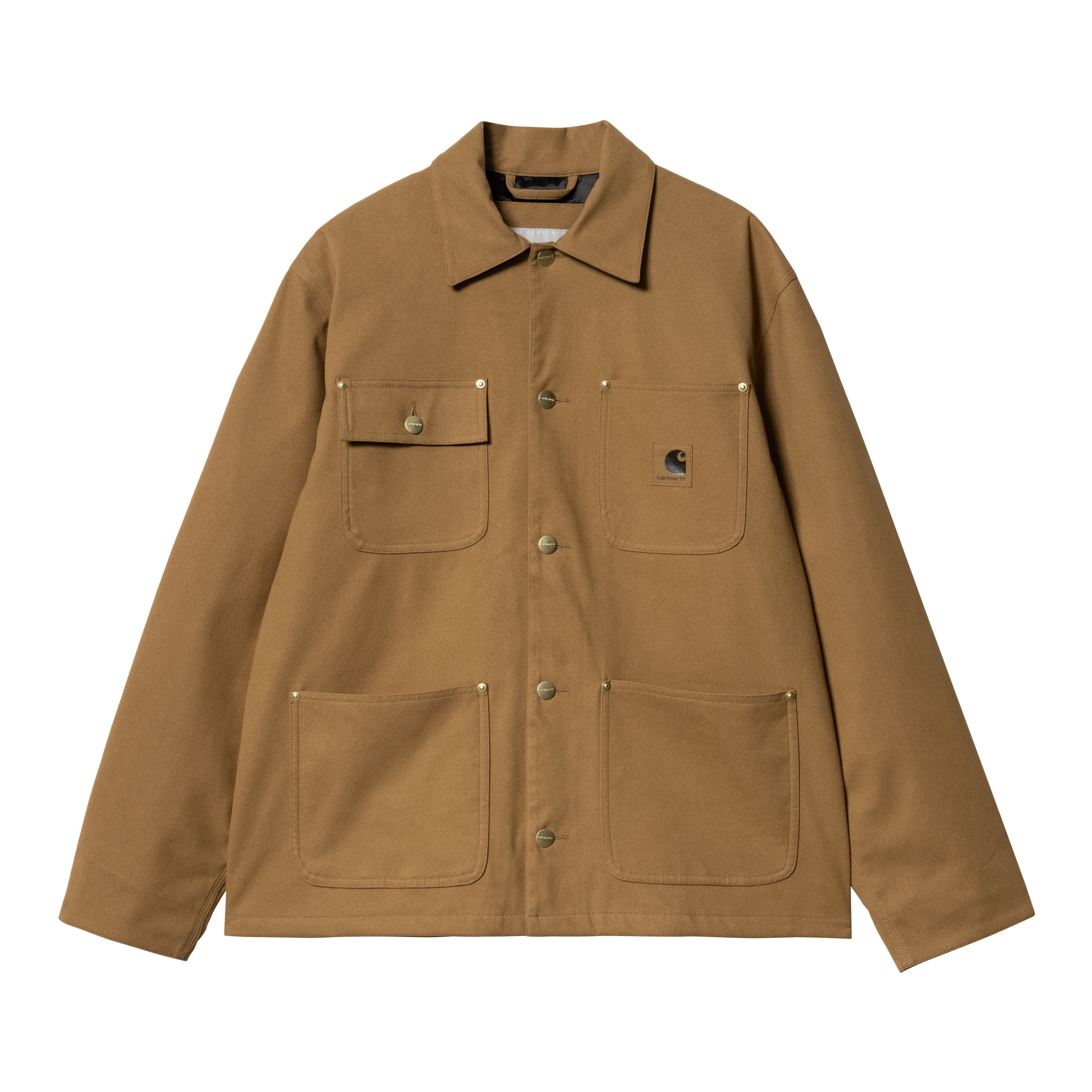 Carhartt WIP Artificial Suede Michigan Coat in Braun