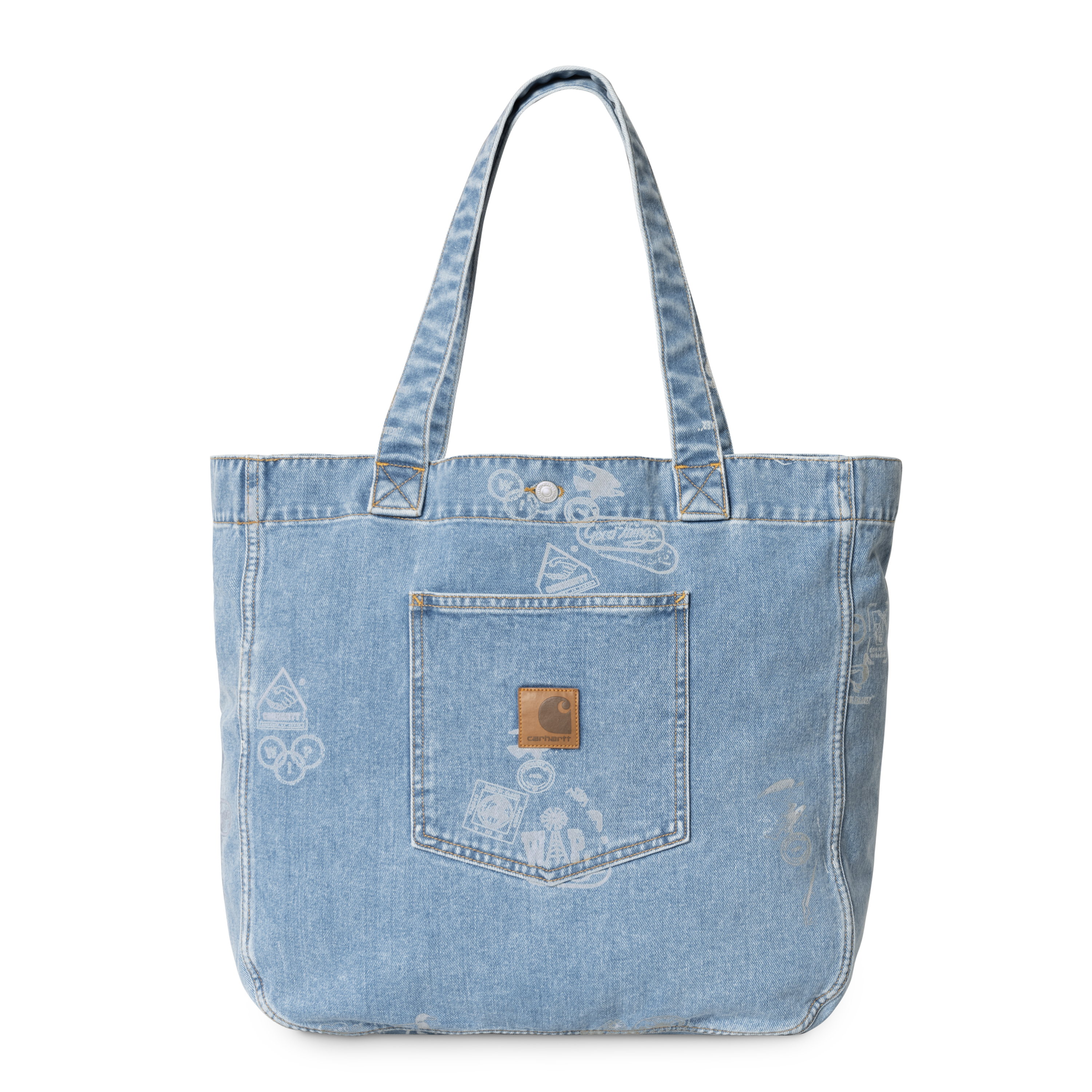 Carhartt WIP Stamp Tote Bag in Blu