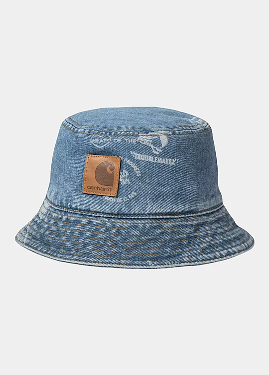 Carhartt WIP Stamp Bucket Hat in Blau