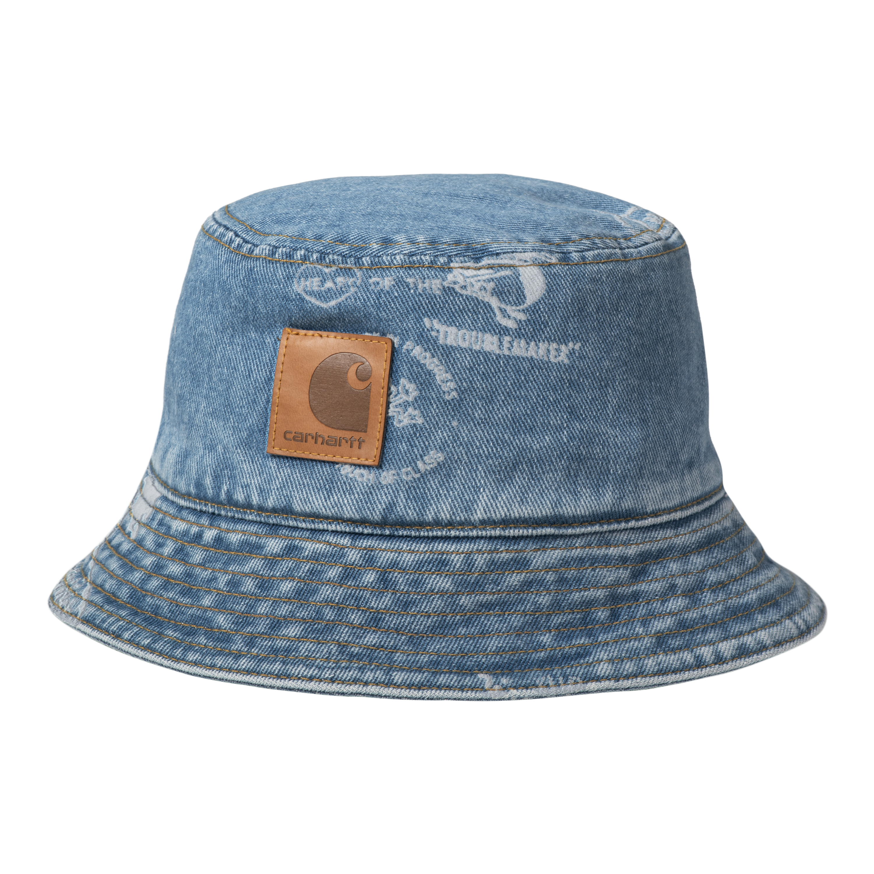 Carhartt WIP Stamp Bucket Hat in Blue