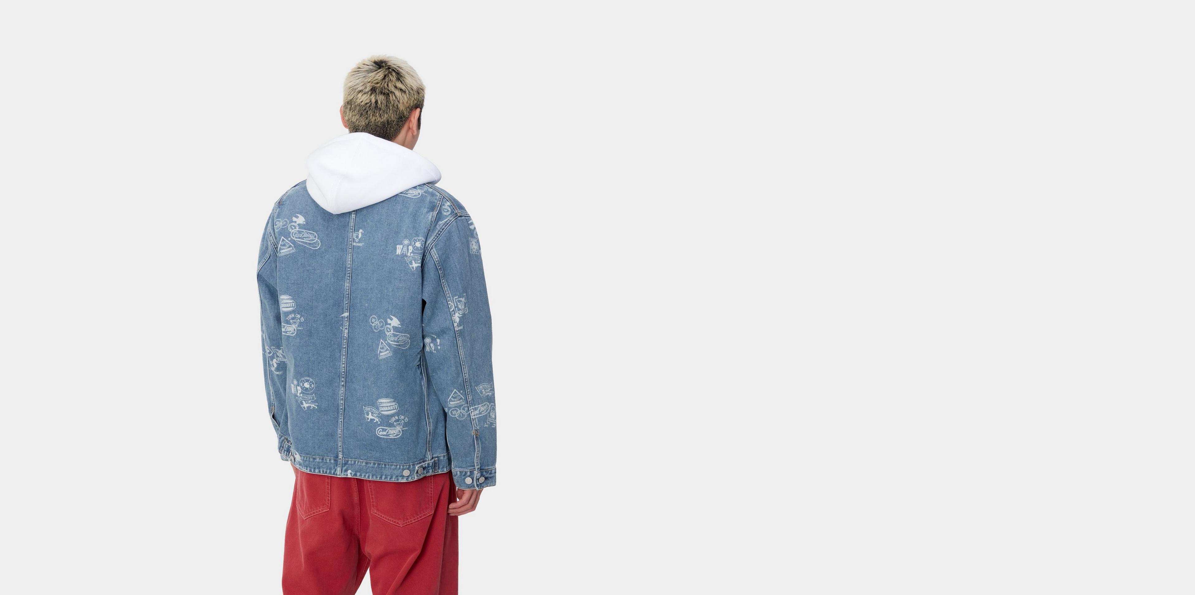 Carhartt WIP Stamp Jacket, Stamp Print, Blue | Official
