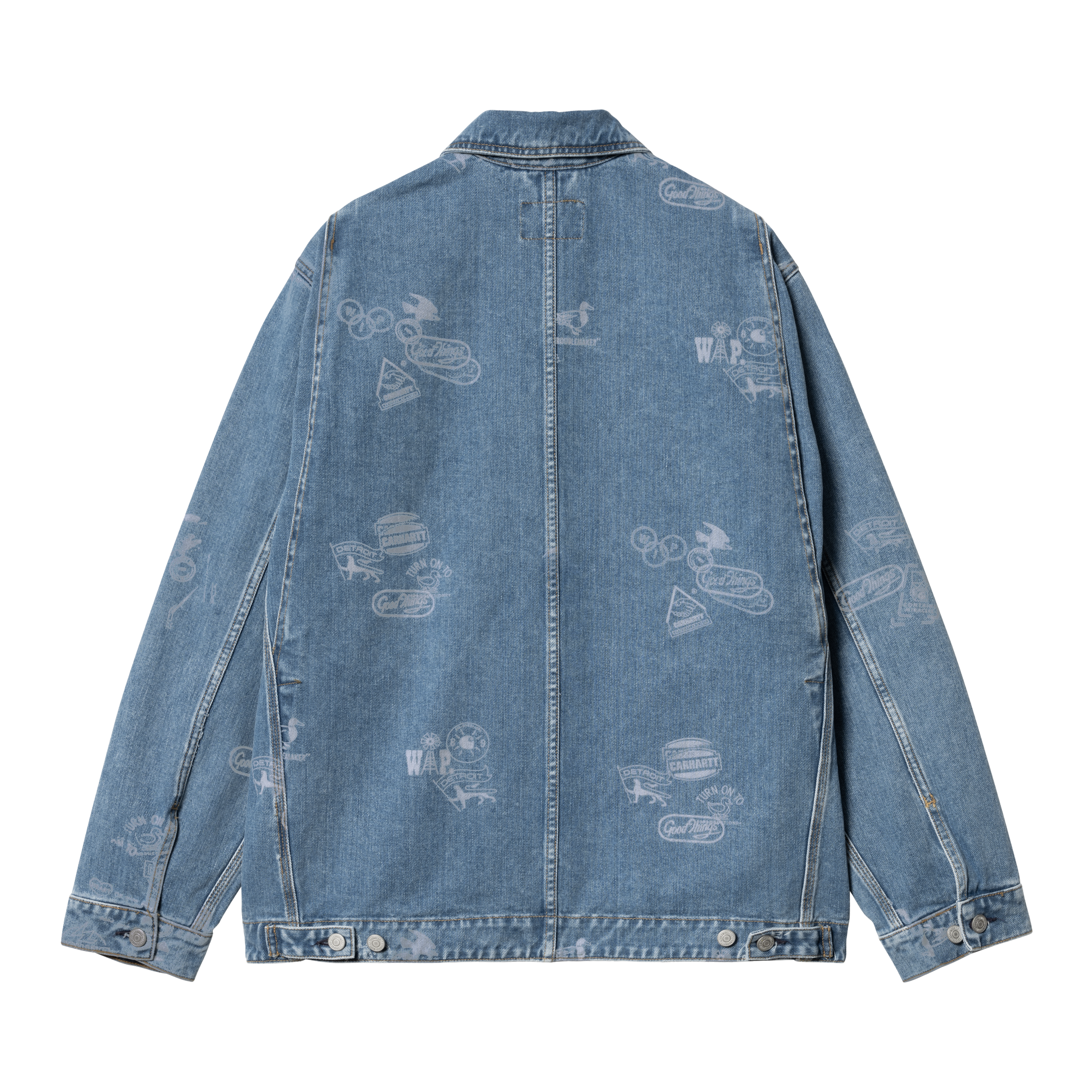 Carhartt WIP Stamp Jacket, Stamp Print, Blue | Official