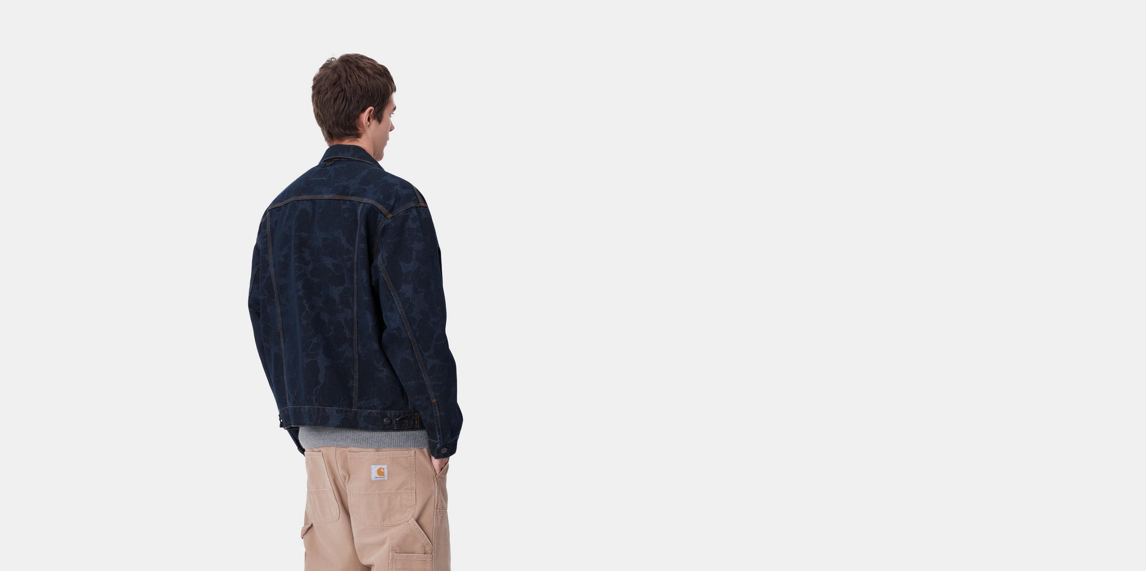 Carhartt WIP Duck Helston Jacket, Camo Duck, Blue | Official