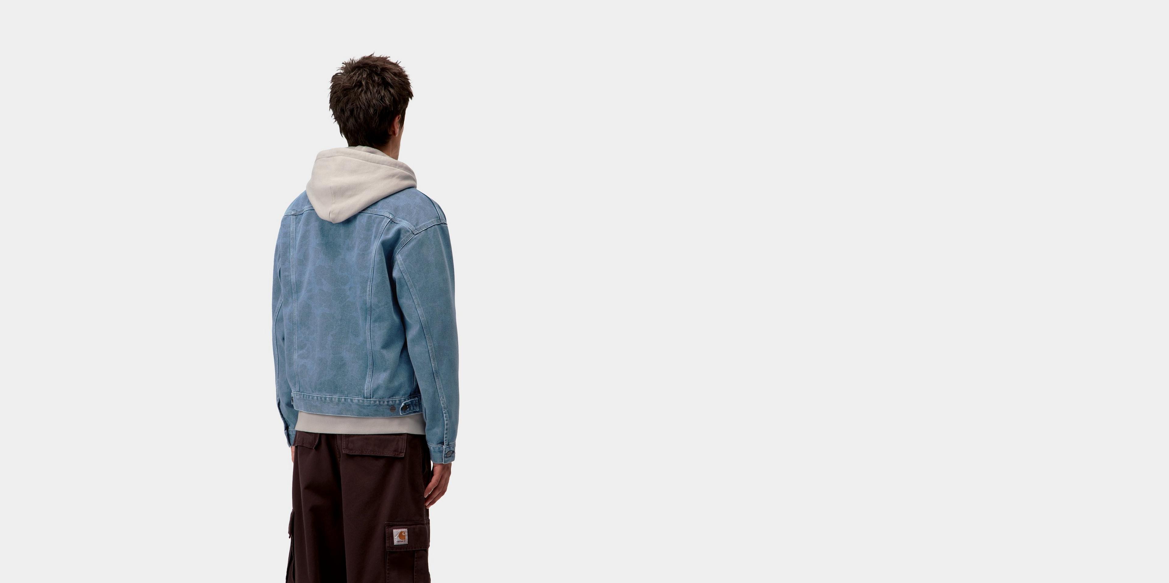 Carhartt WIP Duck Helston Jacket, Camo Duck, Blue | Official