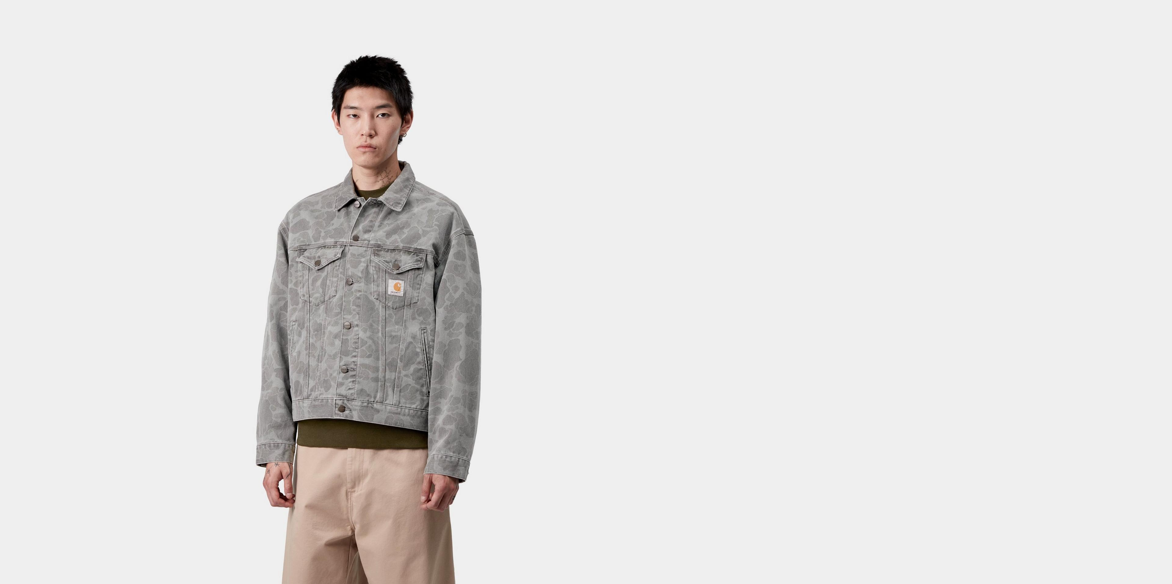 Carhartt WIP Duck Helston Jacket, Camo Duck, Black