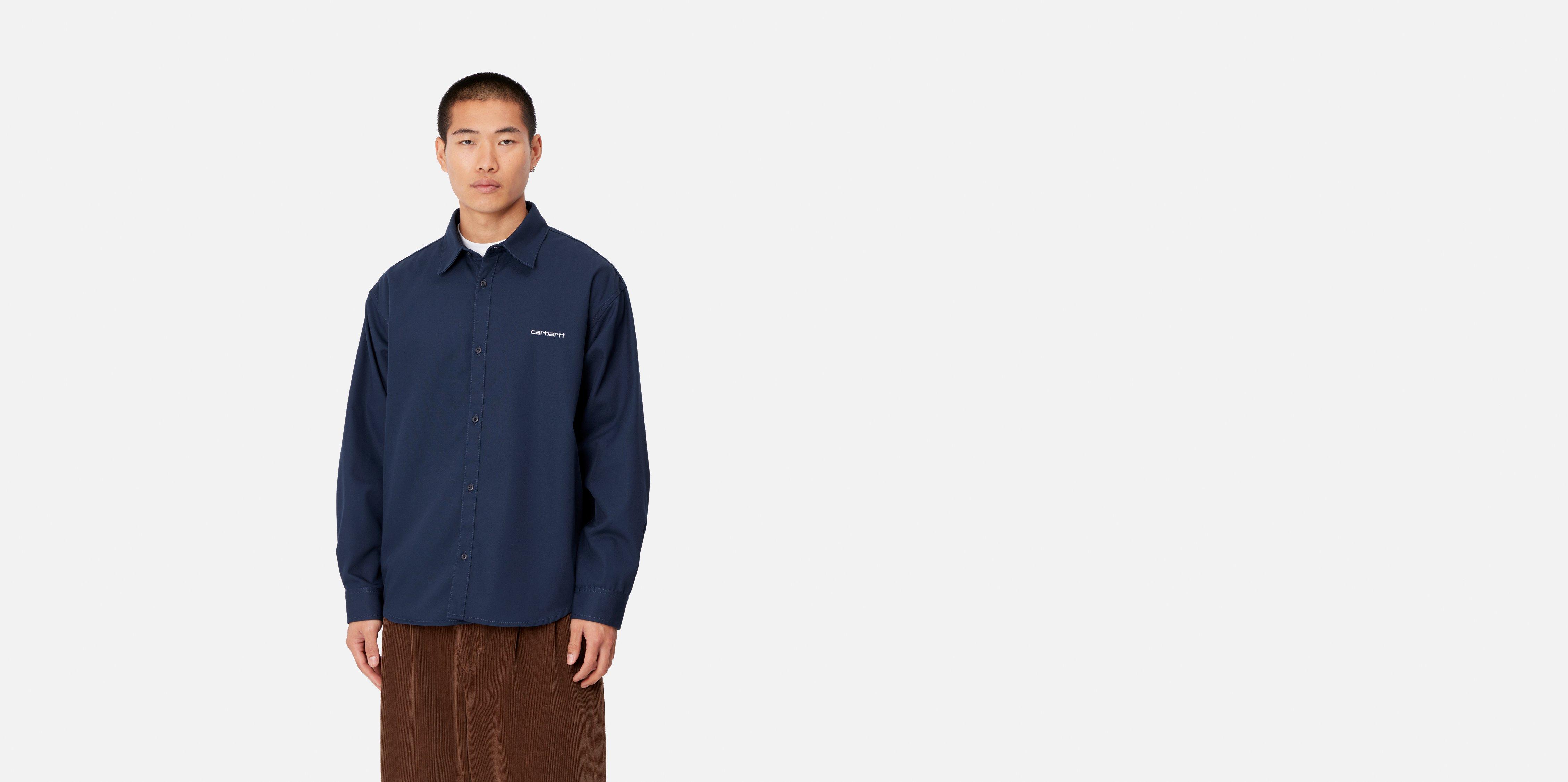 Carhartt WIP L/S Module Script Shirt (65/35% Cotton/Polyester