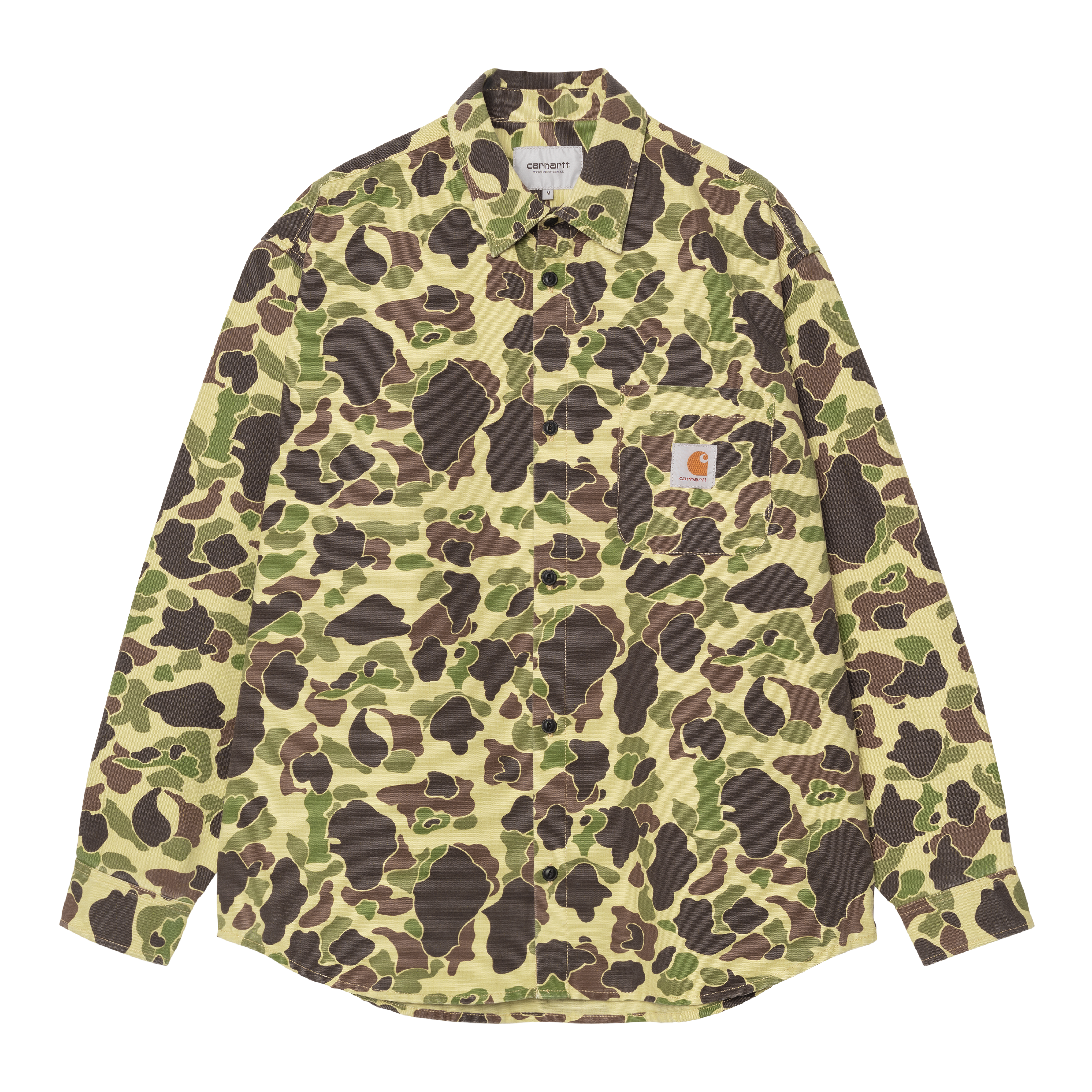 Carhartt WIP Long Sleeve Duck Shirt in Green