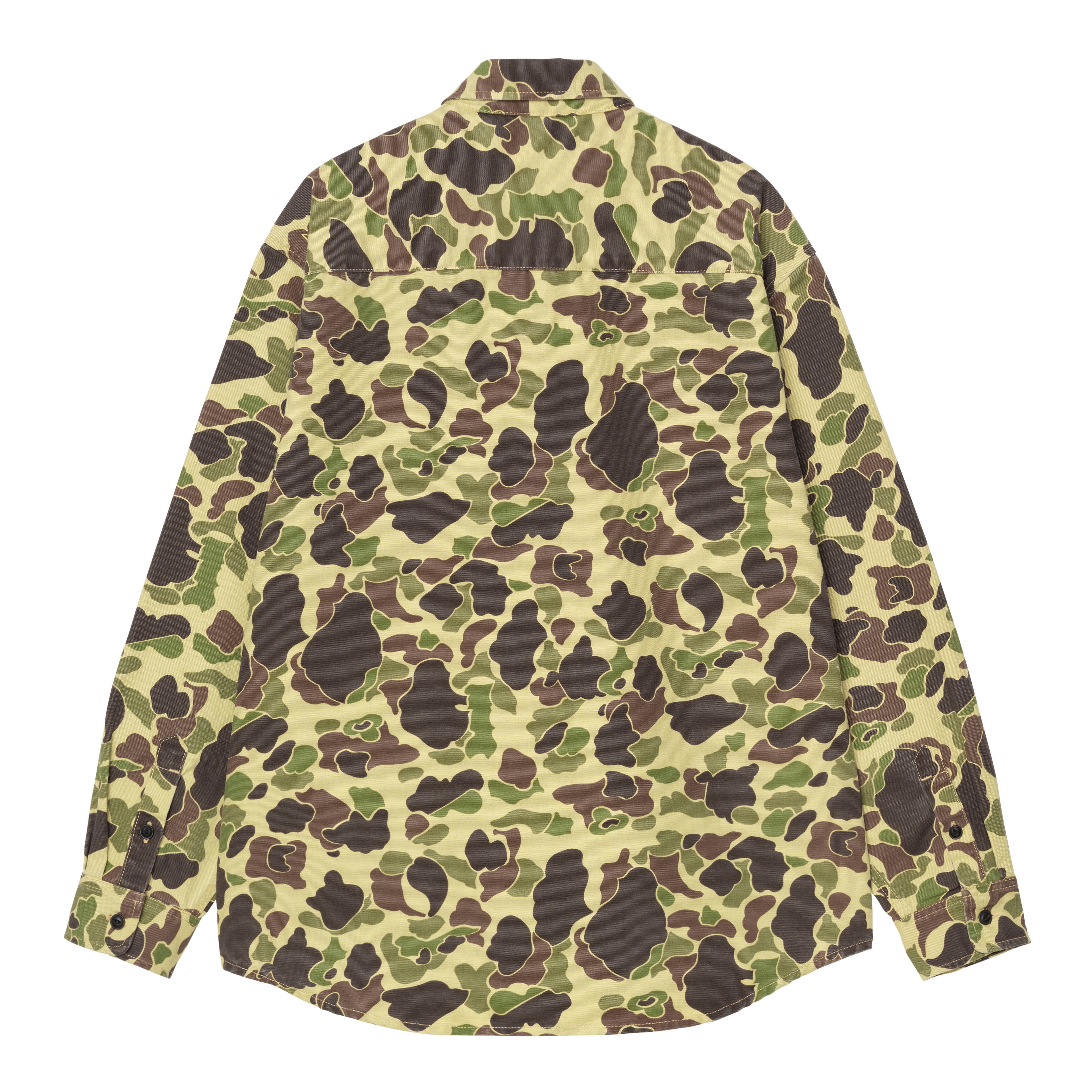 [CARHARTTWIP] L/S DUCK SHIRT ★大人気★ Carhartt WIP L/S Duck Shirt, Camo Duck, Green | Official