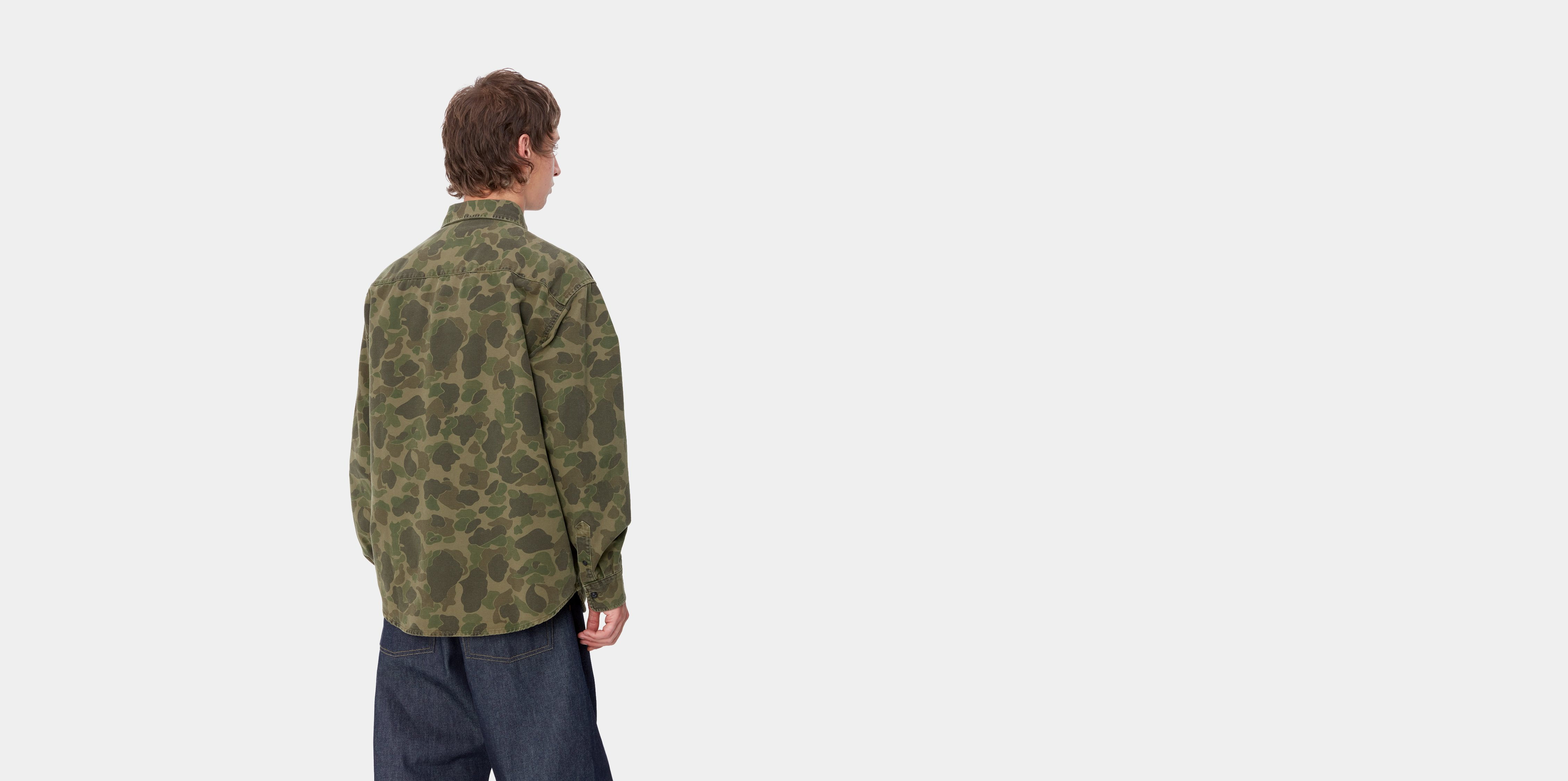 Carhartt WIP L/S Duck Shirt, Camo Duck, Green / Office Green | Official  Online Store