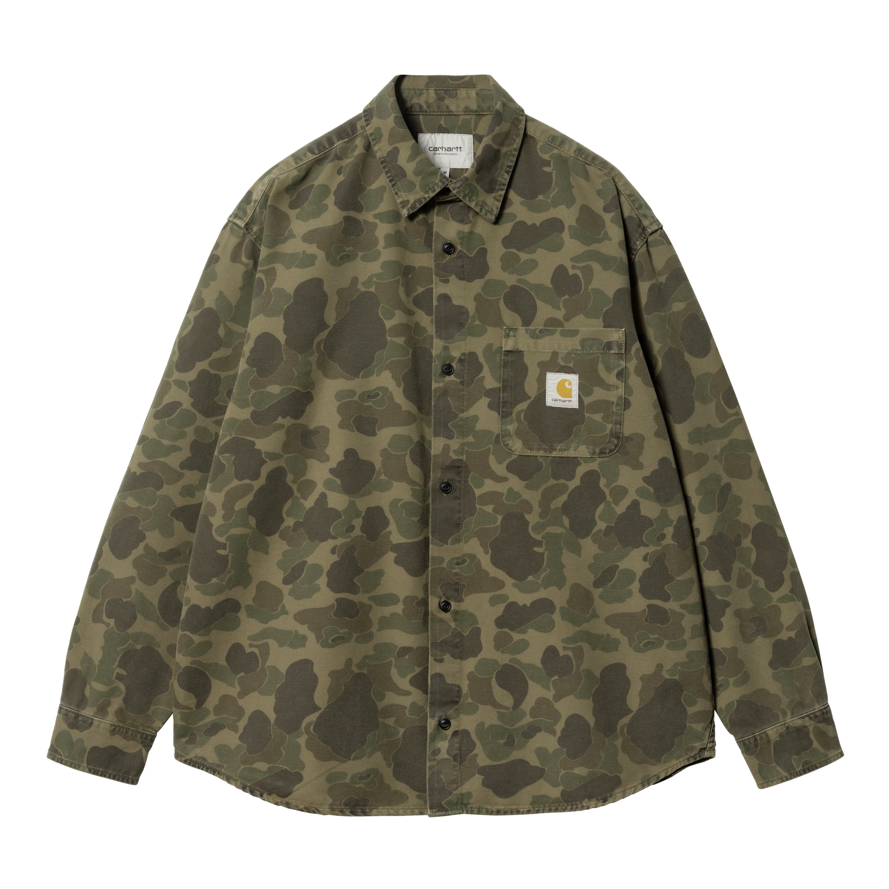 Carhartt WIP L/S Duck Shirt, Camo Duck, Green / Office Green | Official  Online Store