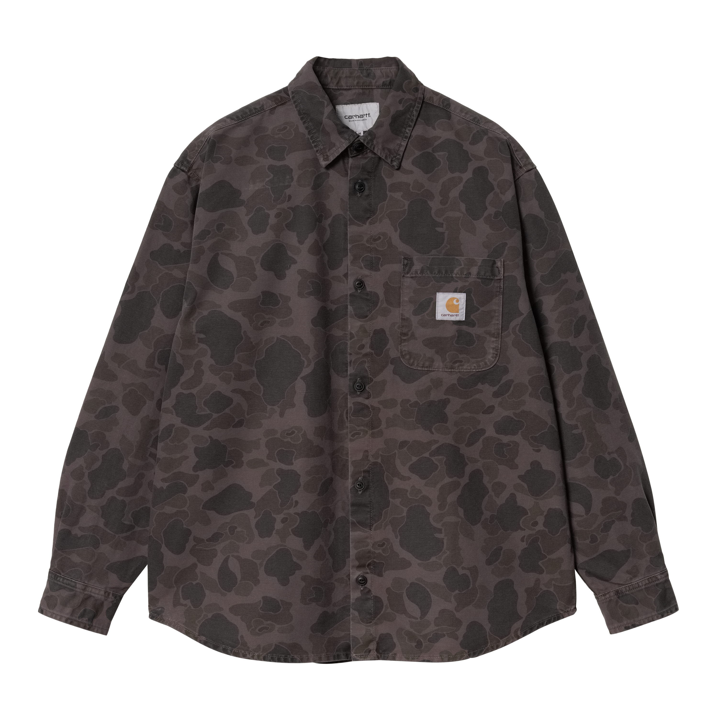 Carhartt WIP L/S Duck Shirt, Camo Duck, Green / Graphite | Official Online  Store