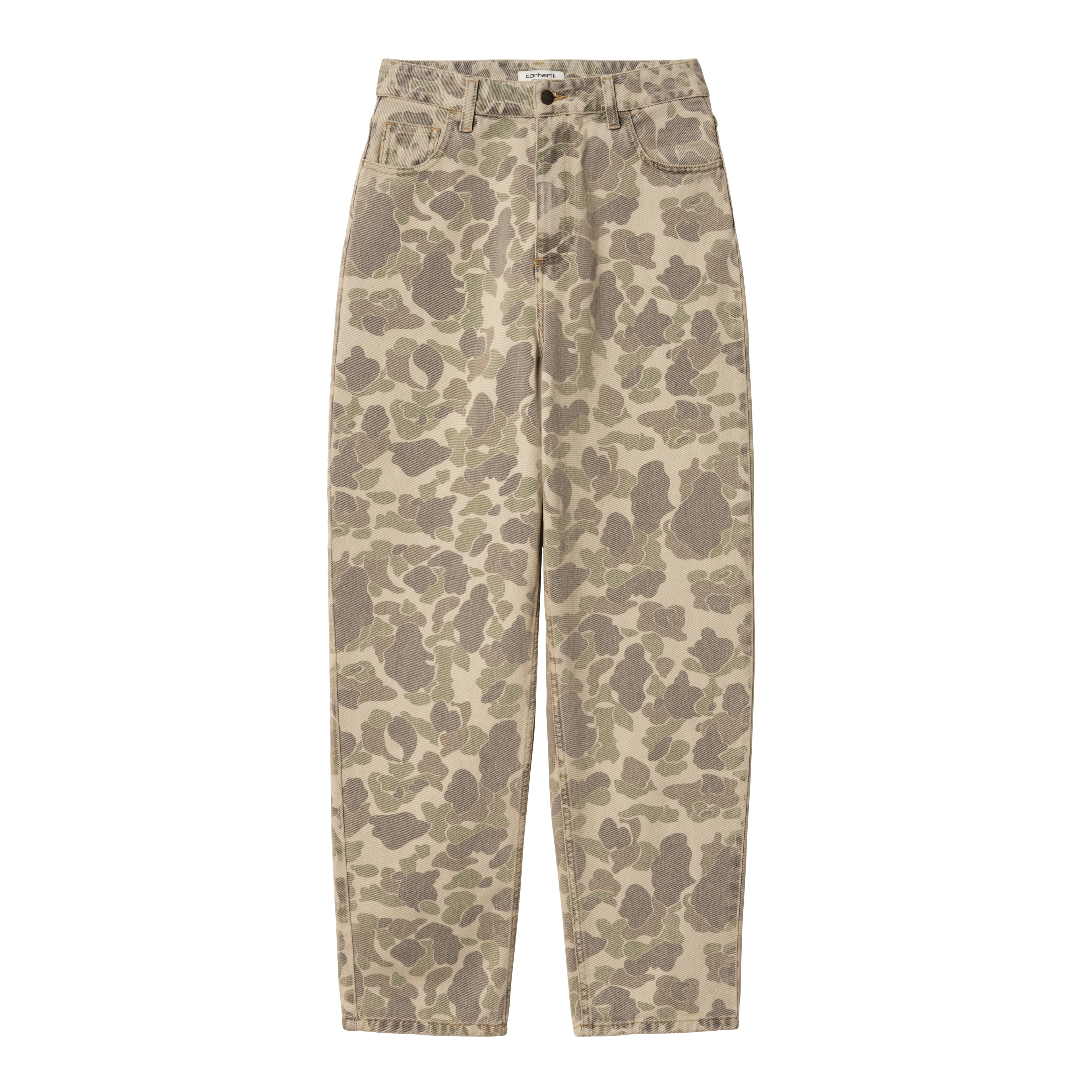Carhartt WIP Women's Duck Orell Pant, Camo Duck, Black | Official