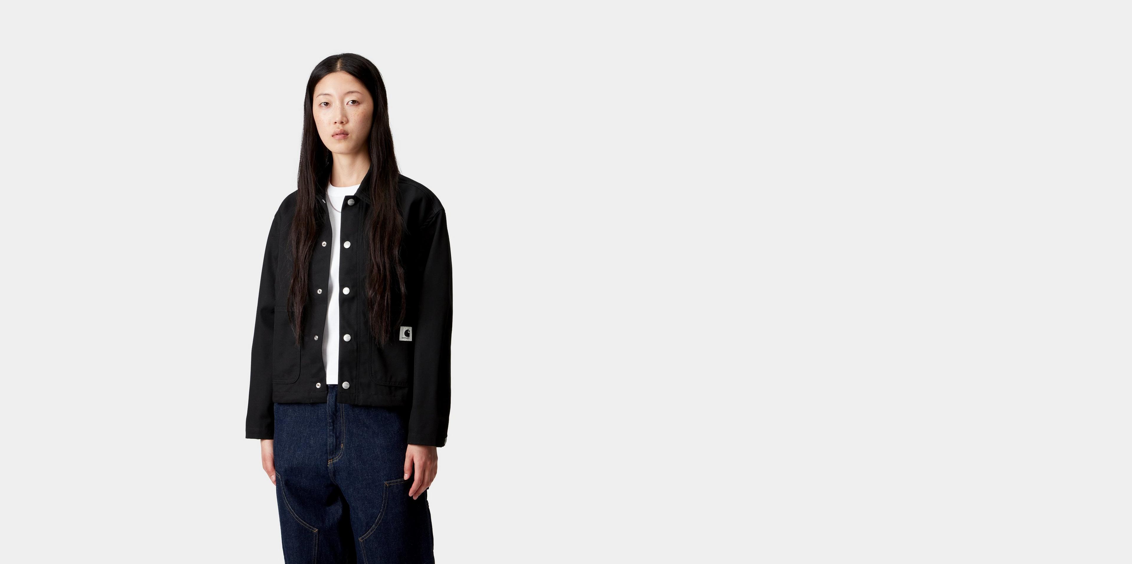 Carhartt WIP Women's Simple Shirt Jac, Black | Official Online Store