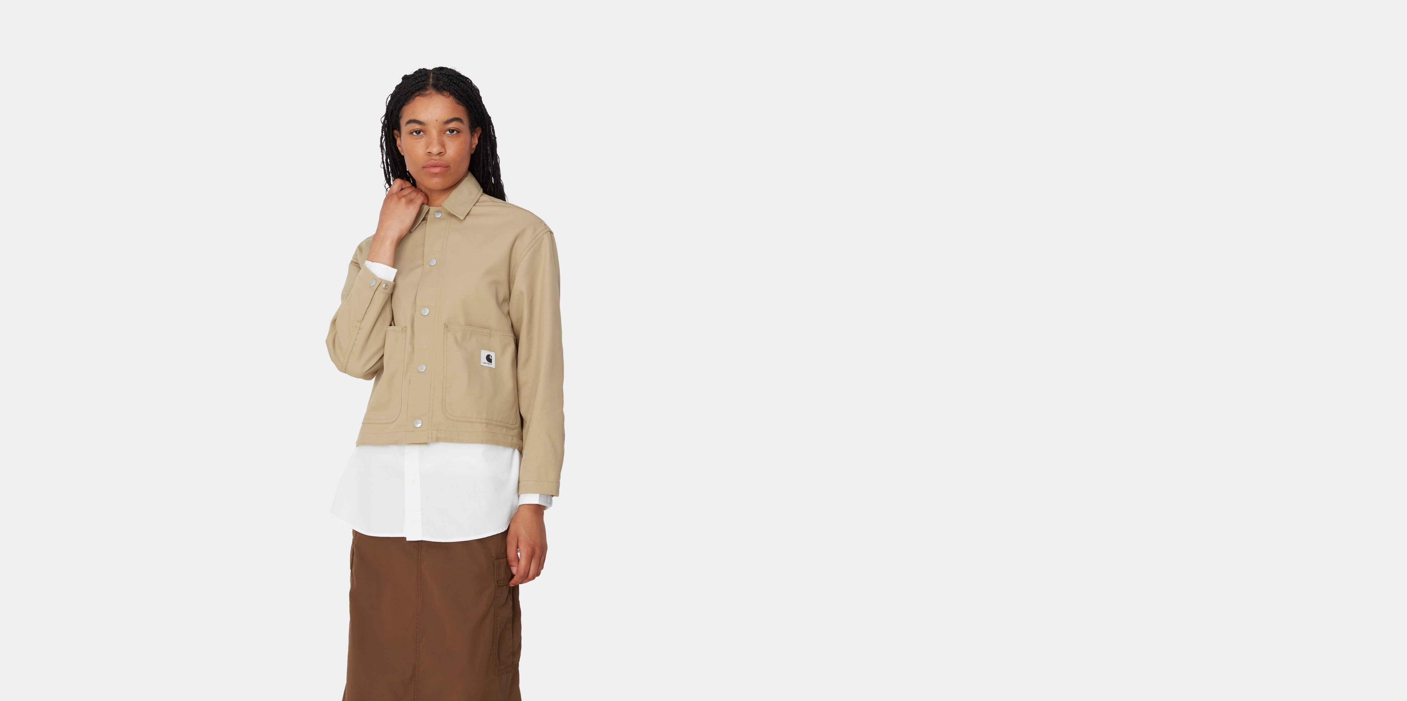 Carhartt WIP W' Simple Shirt Jac, Leather | Tienda oficial en Línea