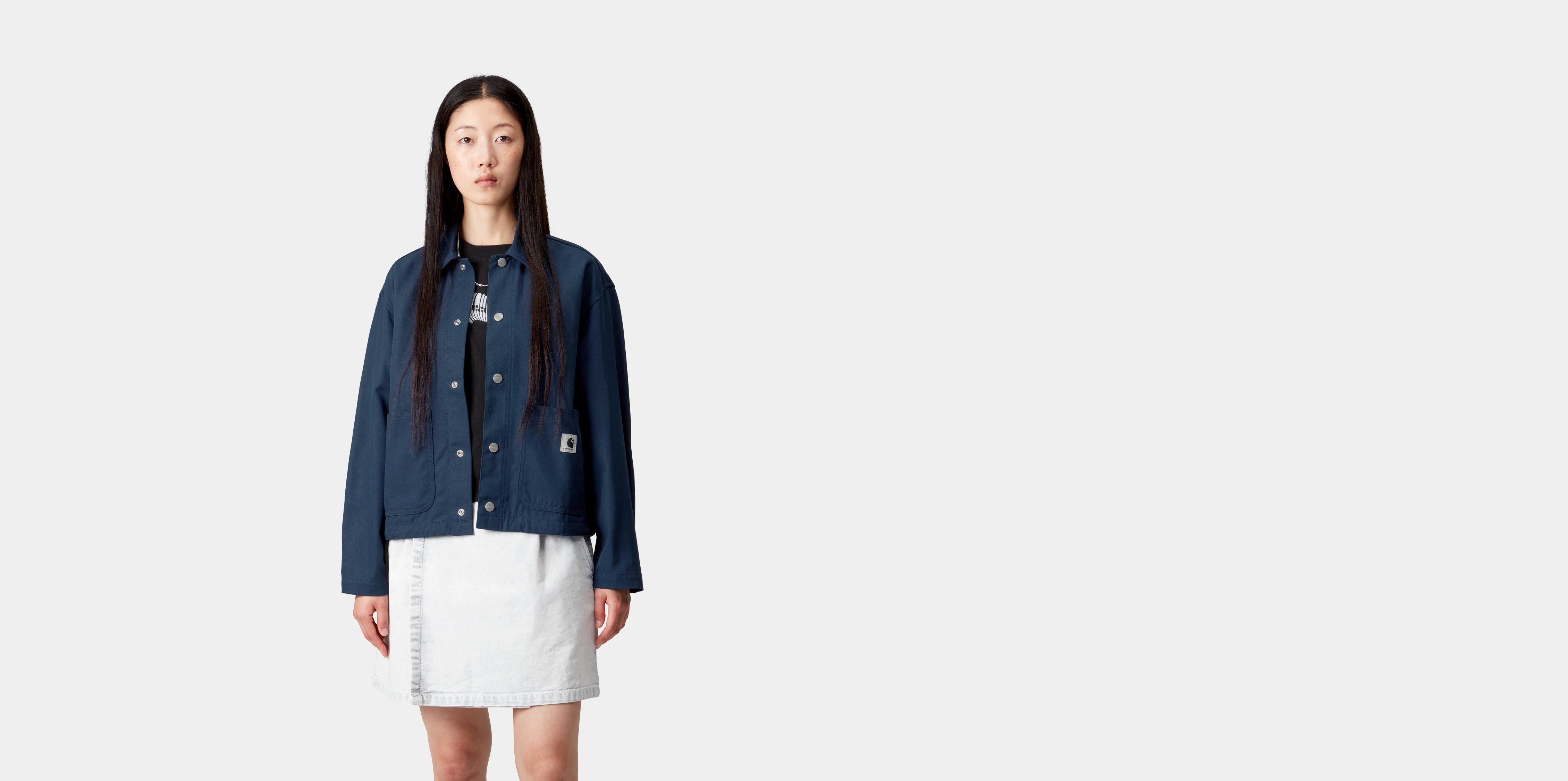 Carhartt WIP W' Simple Shirt Jac Jupiter rigid | blue | XS | Women