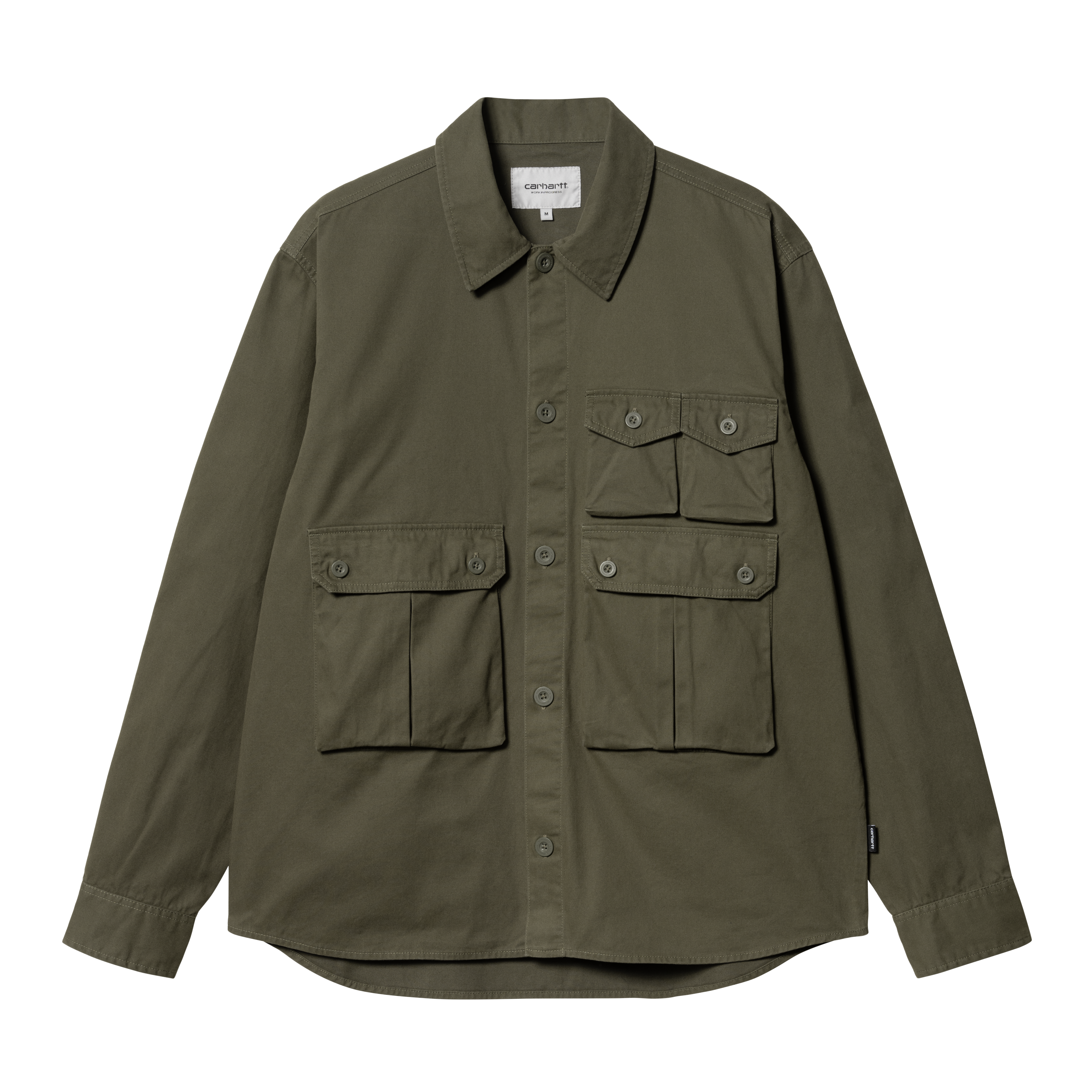 Carhartt WIP Long Sleeve Tracker Shirt in Verde