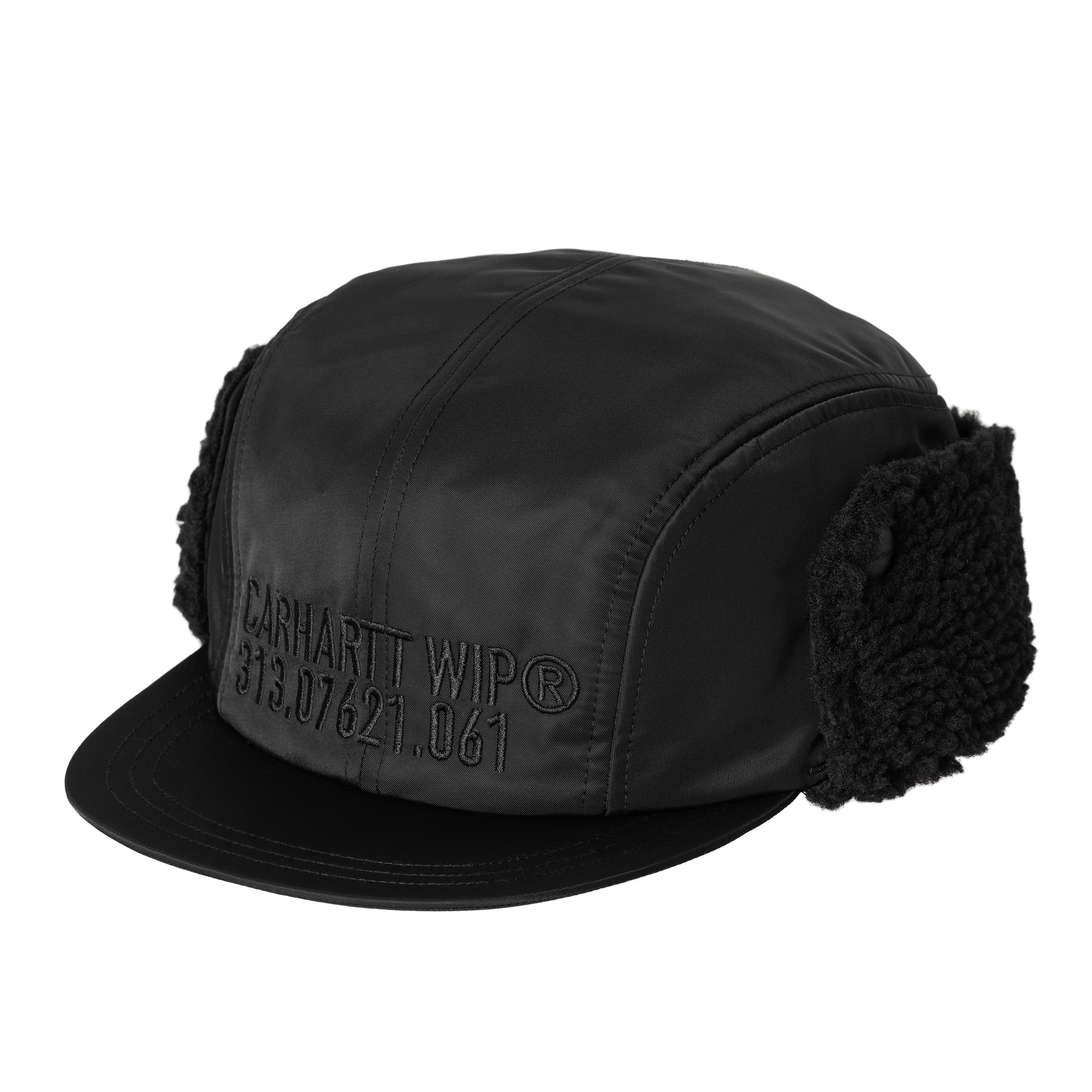 Carhartt WIP Olten Ear Guard Cap in Schwarz