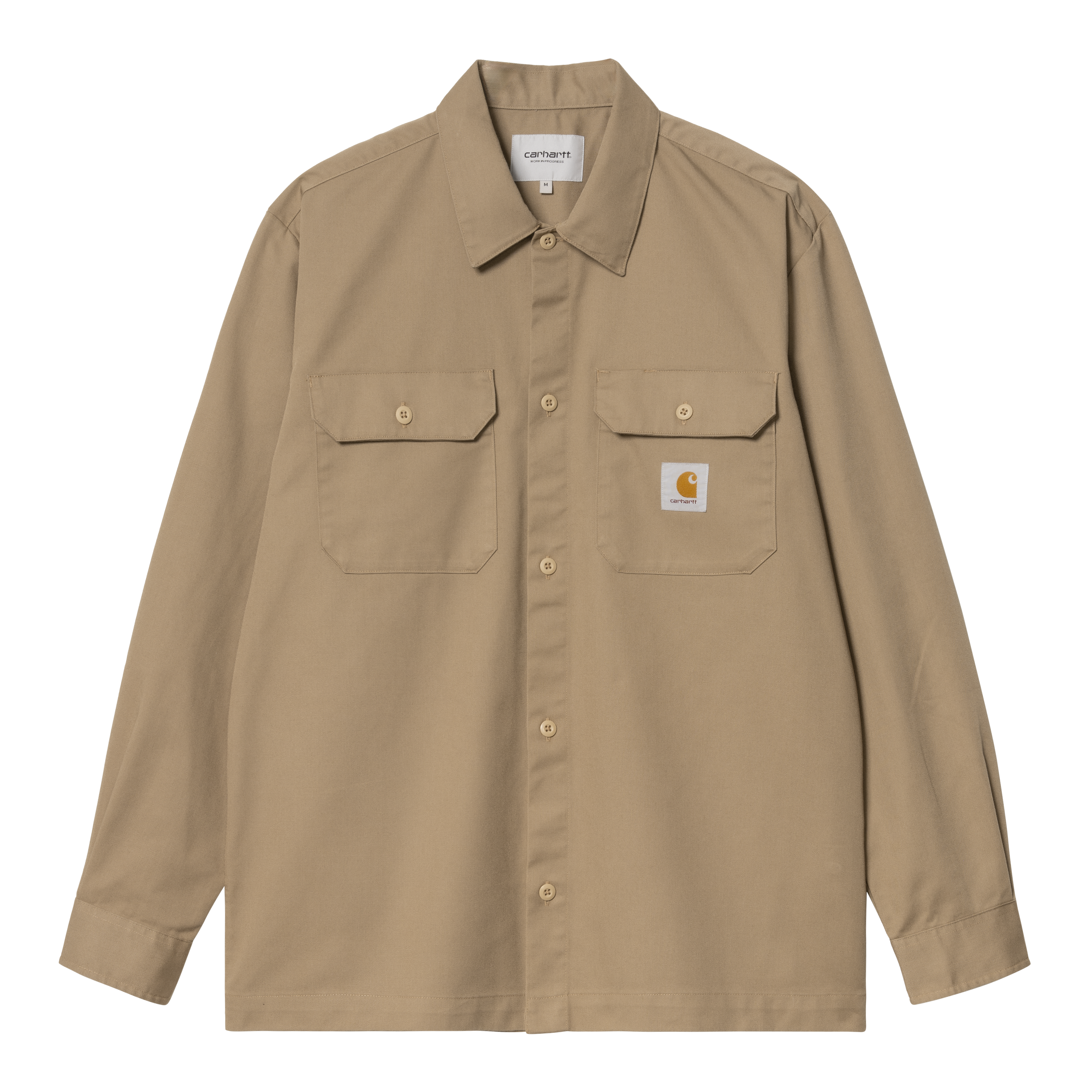 Carhartt WIP Long Sleeve Craft Shirt in Beige