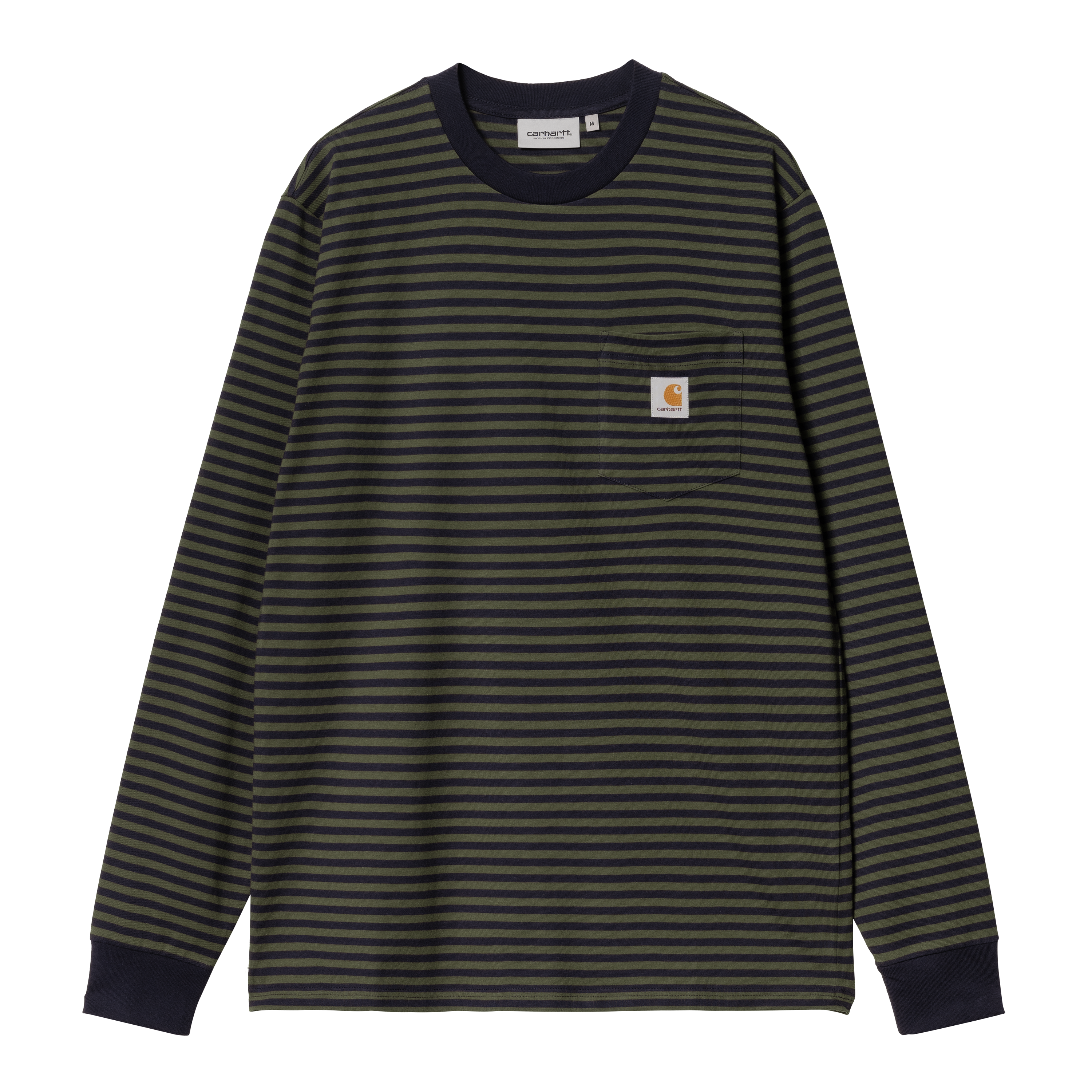 Carhartt WIP Long Sleeve Verner Pocket T-Shirt em Preto